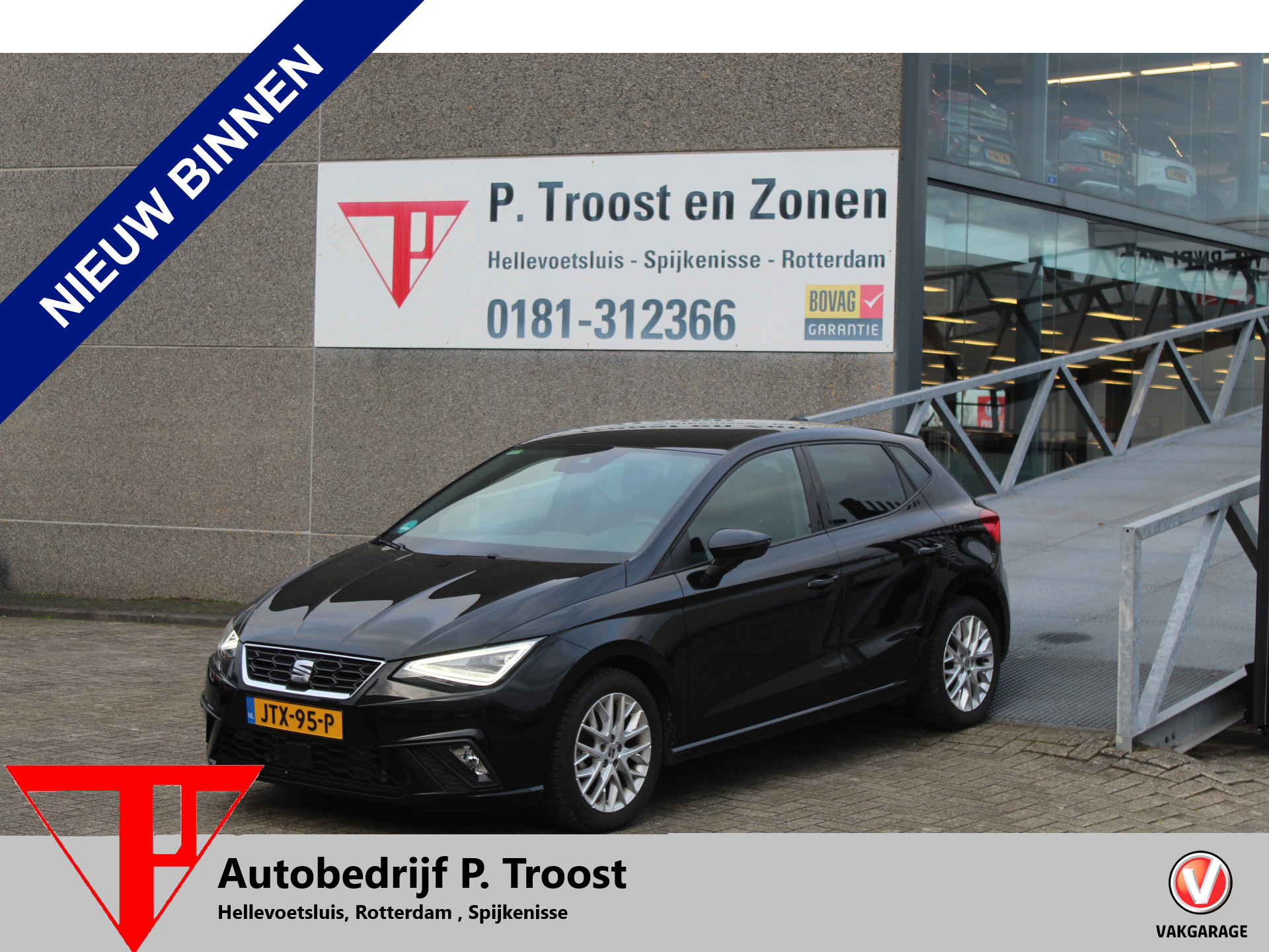Seat Ibiza 1.0 EcoTSI FR Automaat / Cruise control adaptief / Navigatie / Climate control / Achteruitrijcamera / Stoelverwarming / Parkeersensoren rondom / Digital dashboard / Lane assist / 2024 - voorkant