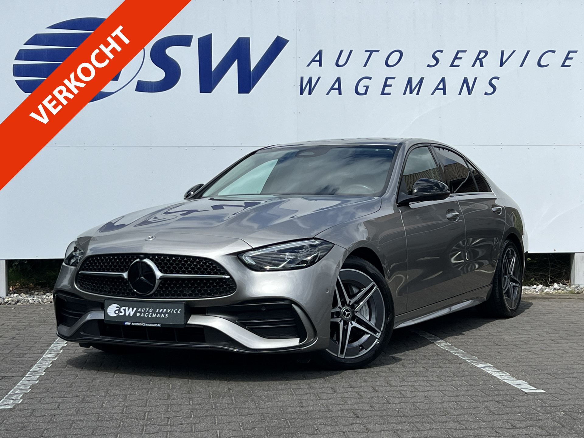 Mercedes-Benz C-klasse 180 AMG Line 2022 - voorkant