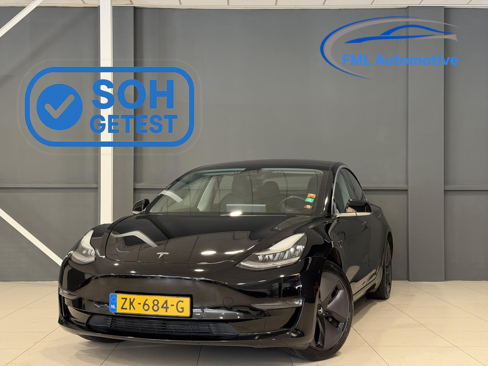 Tesla Model 3 Long Range RWD 75 kWh 2019 - voorkant