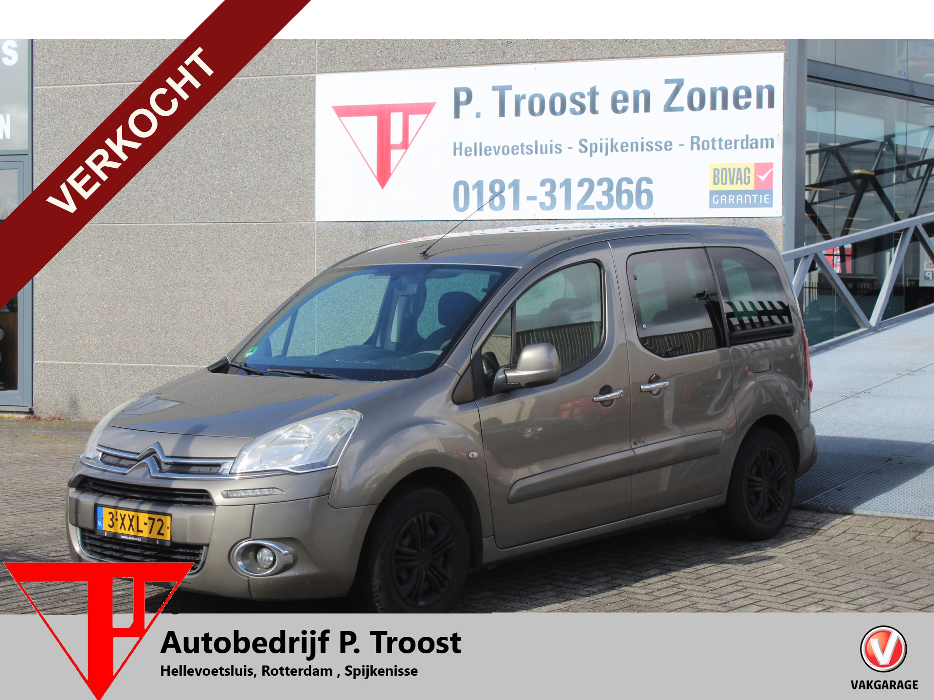 Citroen Berlingo 1.6 HDi XTR MEENEEMPRIJS/HANDELSPRIJS/EXPORTPRIJS APK TOT 24-08-2026 2013 - voorkant
