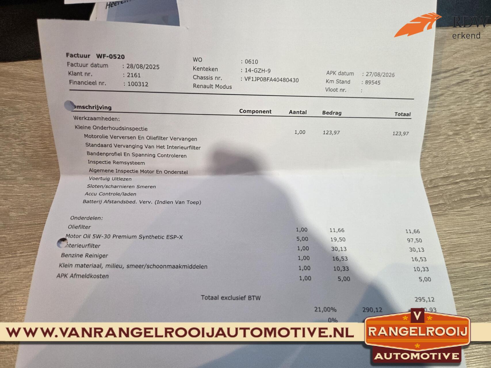 Foto van Renault Modus