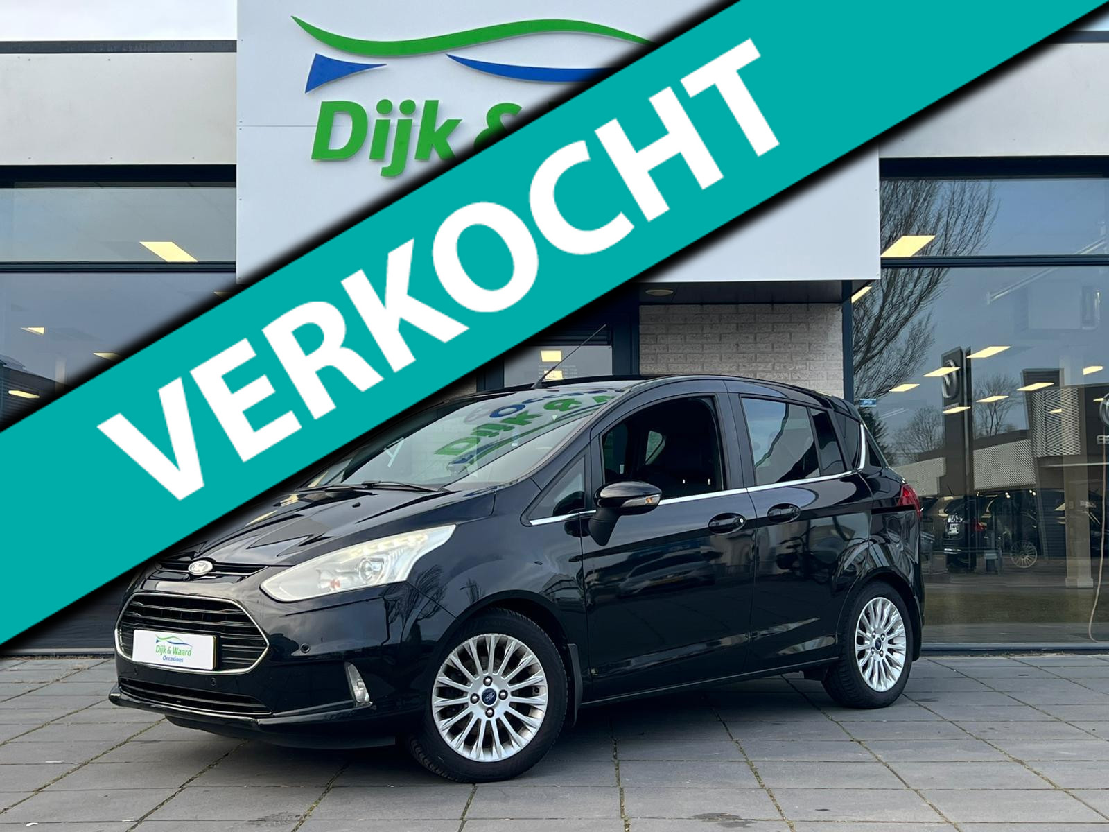 Ford B-max 1.0 EcoBoost Titanium | NAP | CAMERA | TREKHAAK | SCHUIFDEUREN | 2013 - voorkant