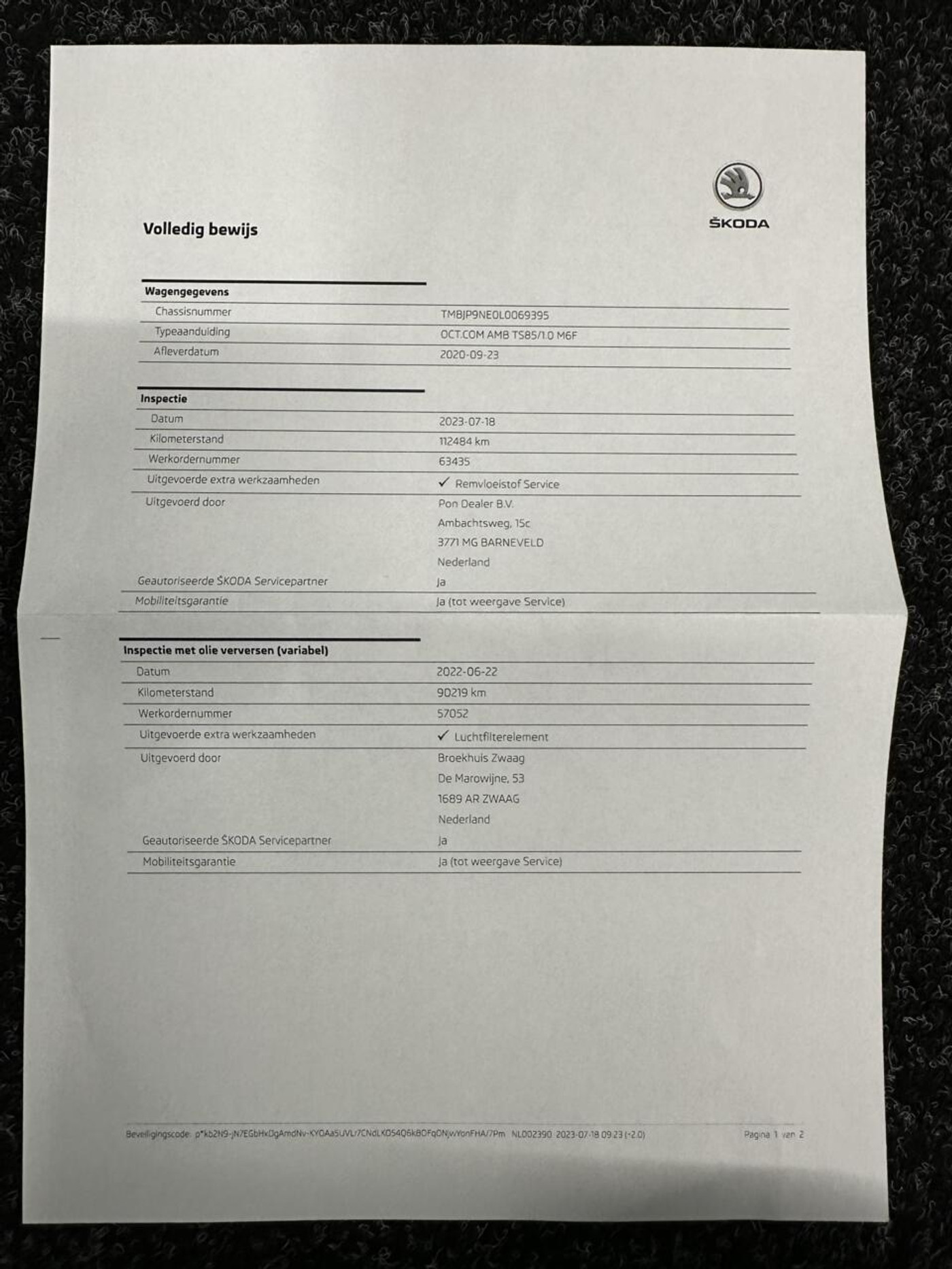 Foto van Skoda Octavia