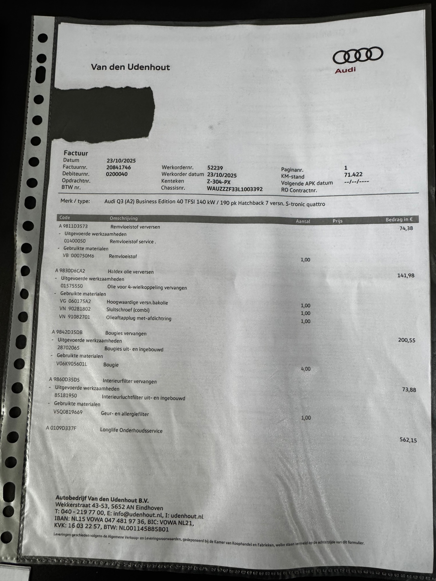 Foto van Audi Q3