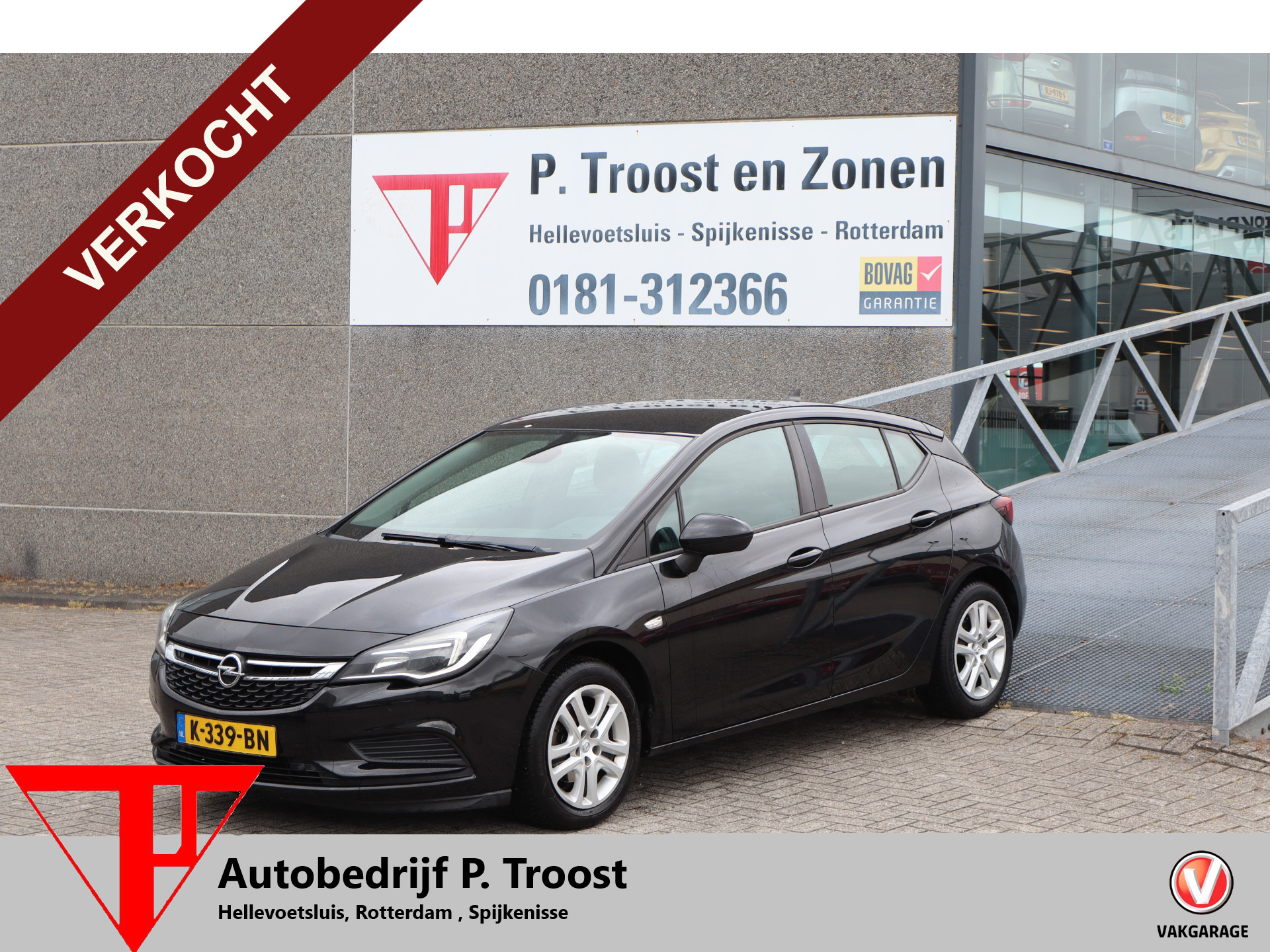 Opel Astra 1.0 Innovation Parkeersensoren rondom/Cruise control/Climate control/Navigatie/Bluetooth/Licht metalen velgen 2016 - voorkant