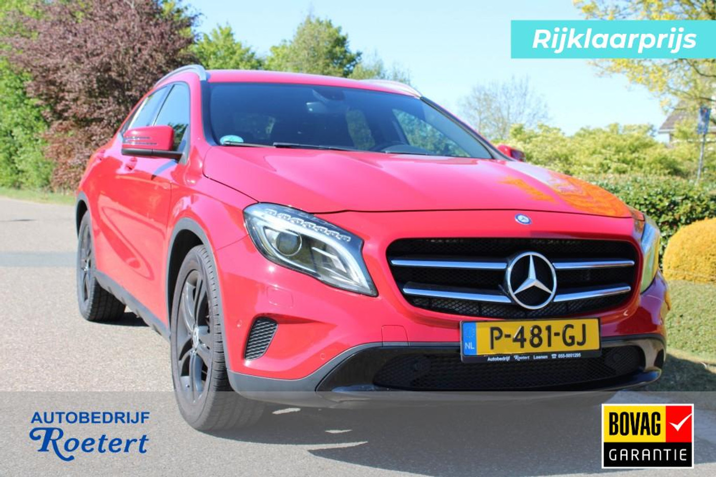Mercedes-Benz Gla 200 200 156pk Ambition airco/half leer/navi/PDC/trekhaak/xenon 2015 - voorkant