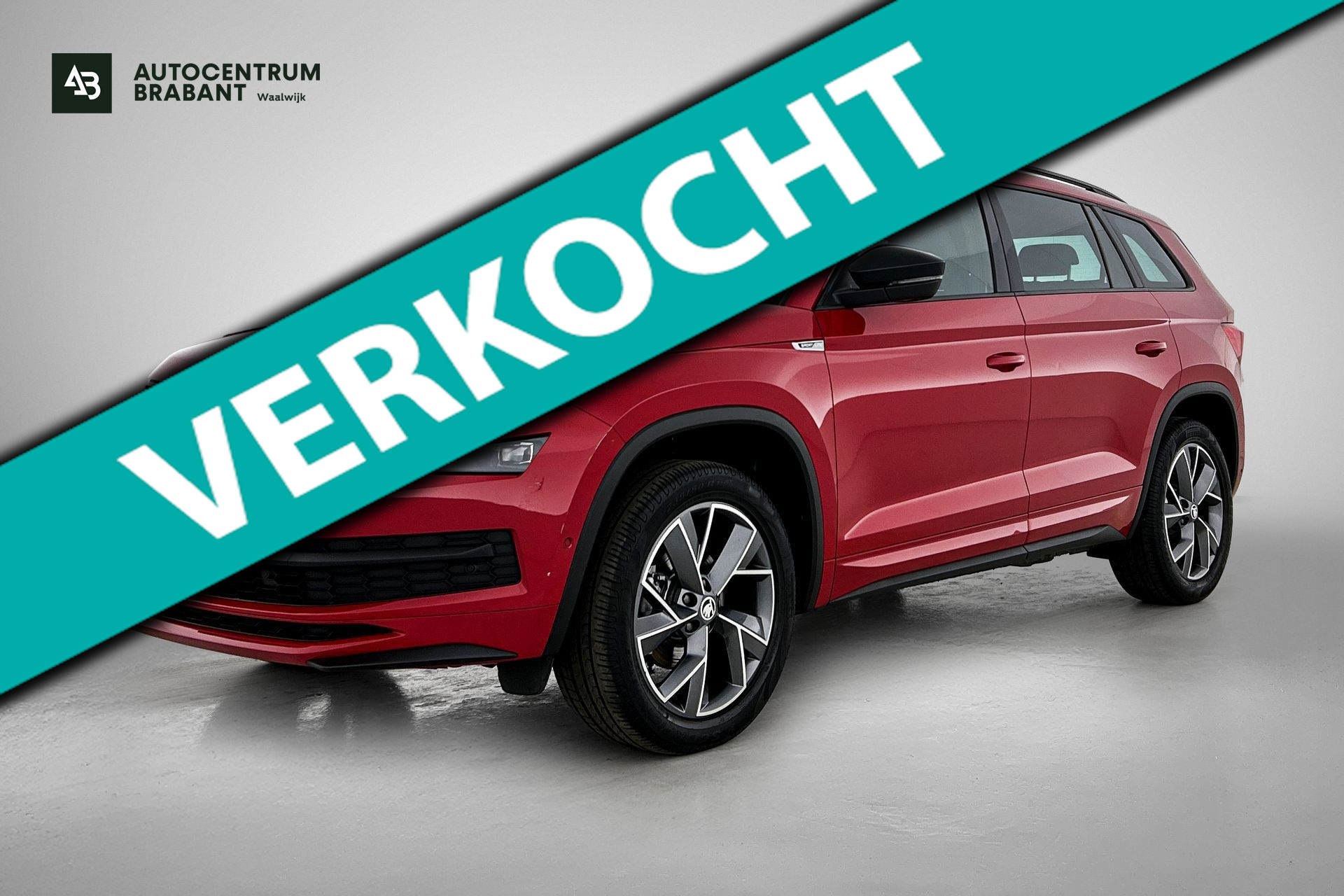Skoda Kodiaq 1.5 TSI Sportline Business(Goed OnderH, Carplay/ Android, StoelV V+A, Camera, Navi, Addapt Cruise, Parkeersen, Etc) 2020 - voorkant