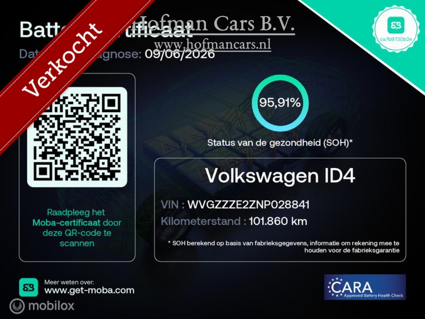 Foto van Volkswagen Id.4 Pro 150 KW