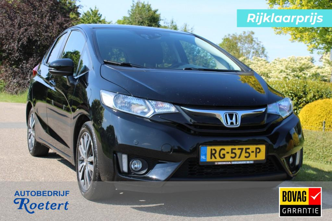 Honda Jazz 1.3 I-VTEC Elegance 102 pk ECC/Cruise/Bluetooth/Stoelverwarming/Trekhaak 2017 - voorkant