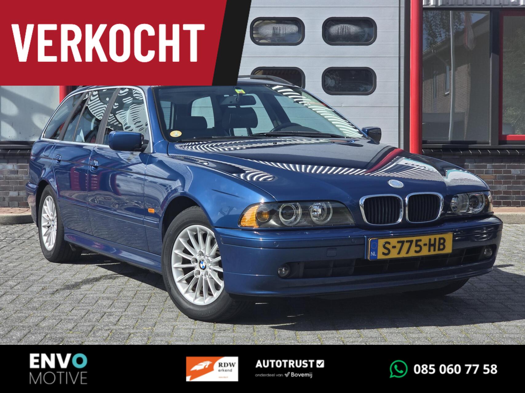 BMW 5er Reihe 520i Executive Automaat/Clima/Trekhaak 2001 - voorkant