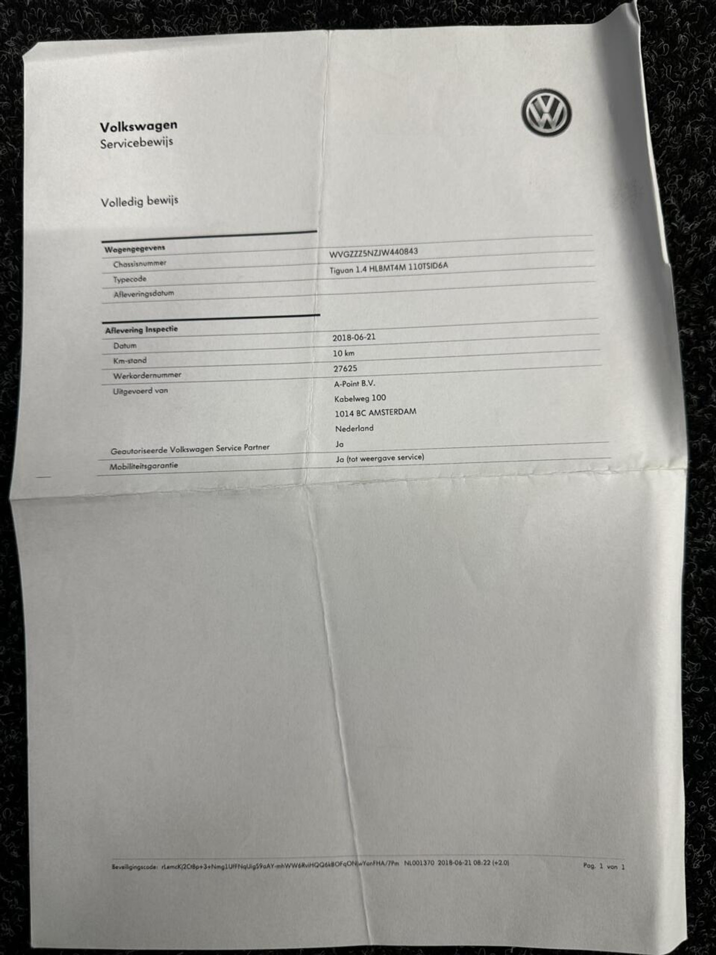 Foto van Volkswagen Tiguan