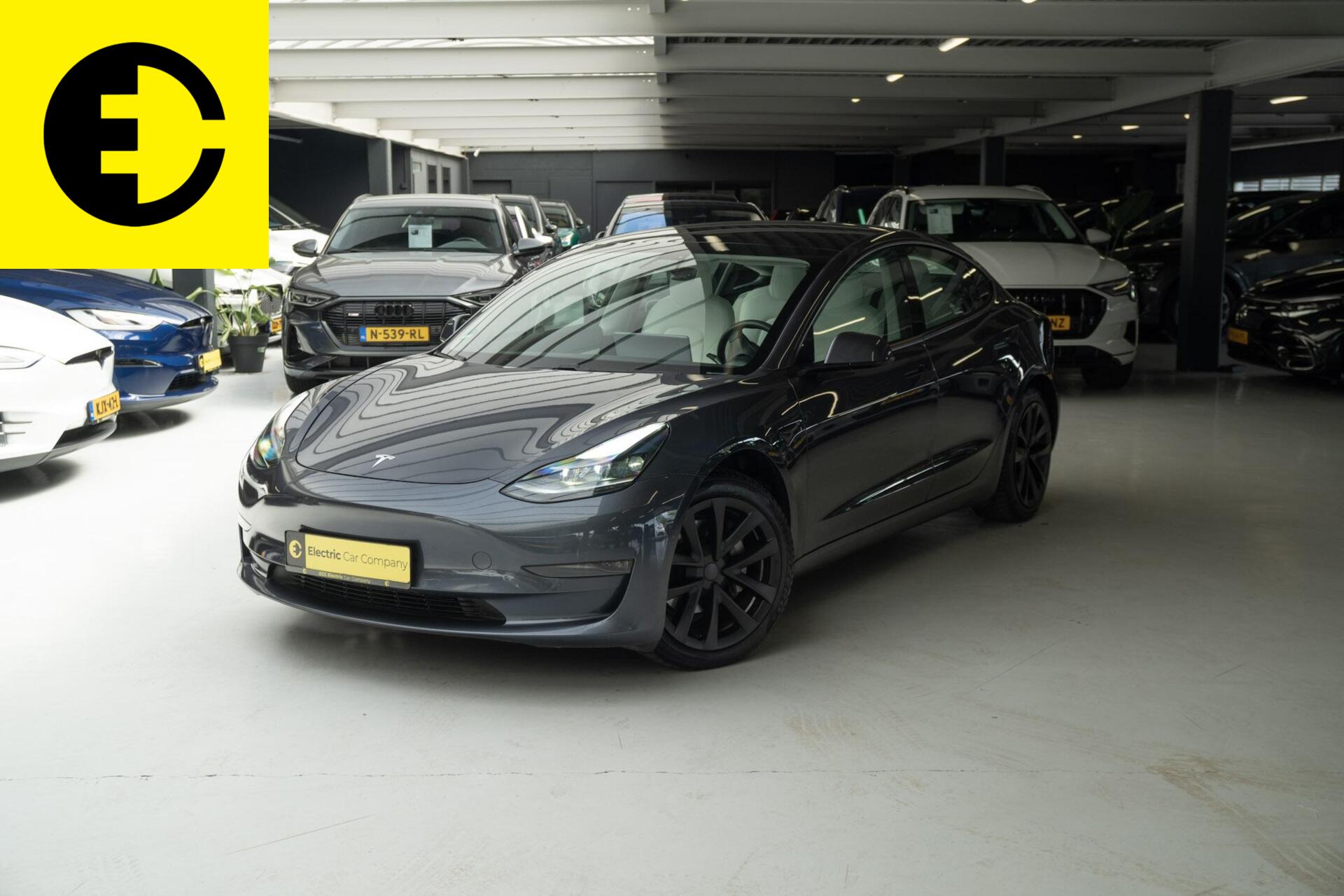 Tesla Model 3 Long Range AWD 75 kWh | 91,6% SOH | Wit Leder | Incl.BTW 2021 - voorkant