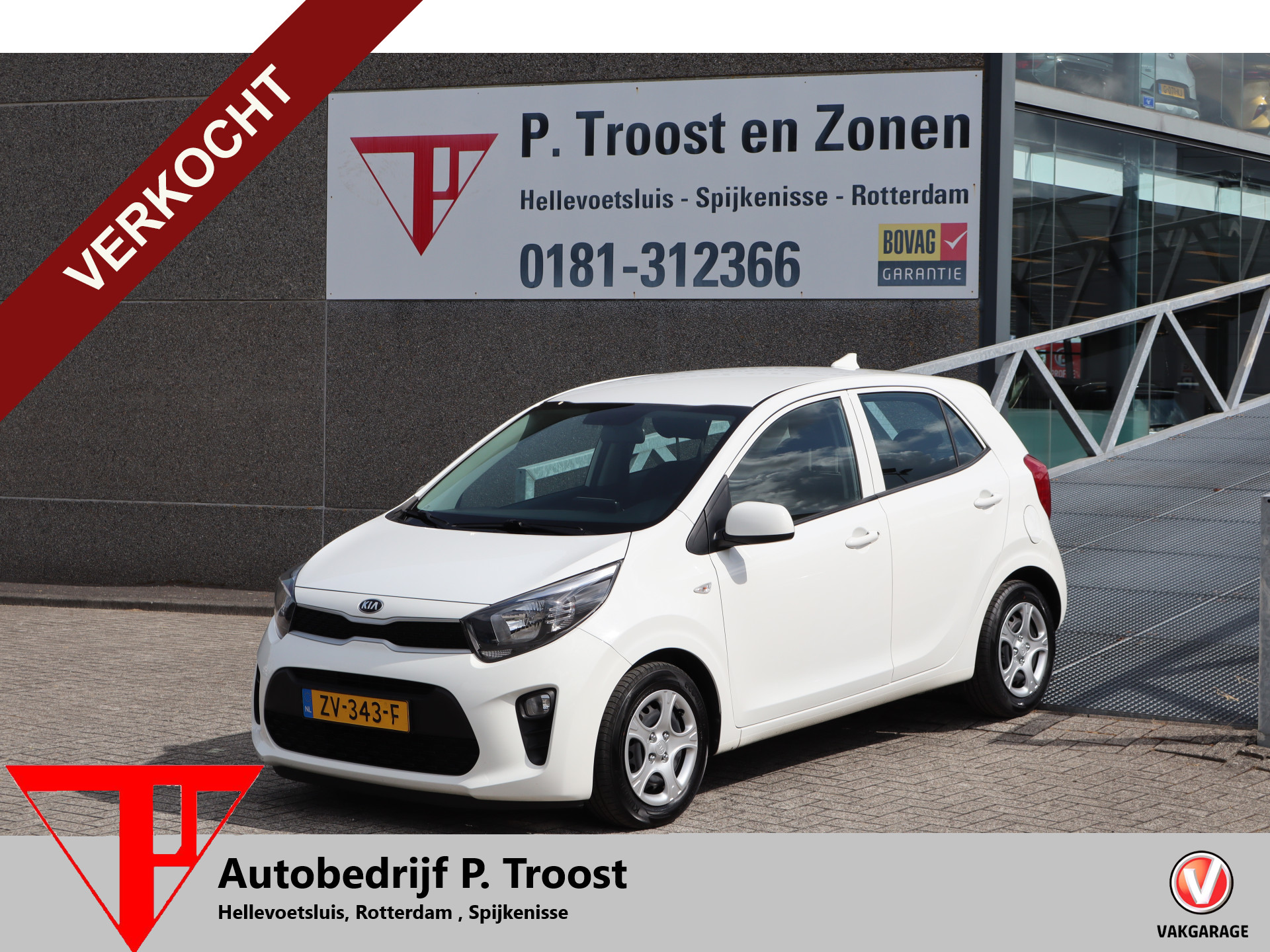 Kia Picanto 1.0 MPi ComfortLine 5 deurs! Apple carplay/Elektrische ramen/Centrale deurvergrendeling/Bluetooth/Airco 2019 - voorkant