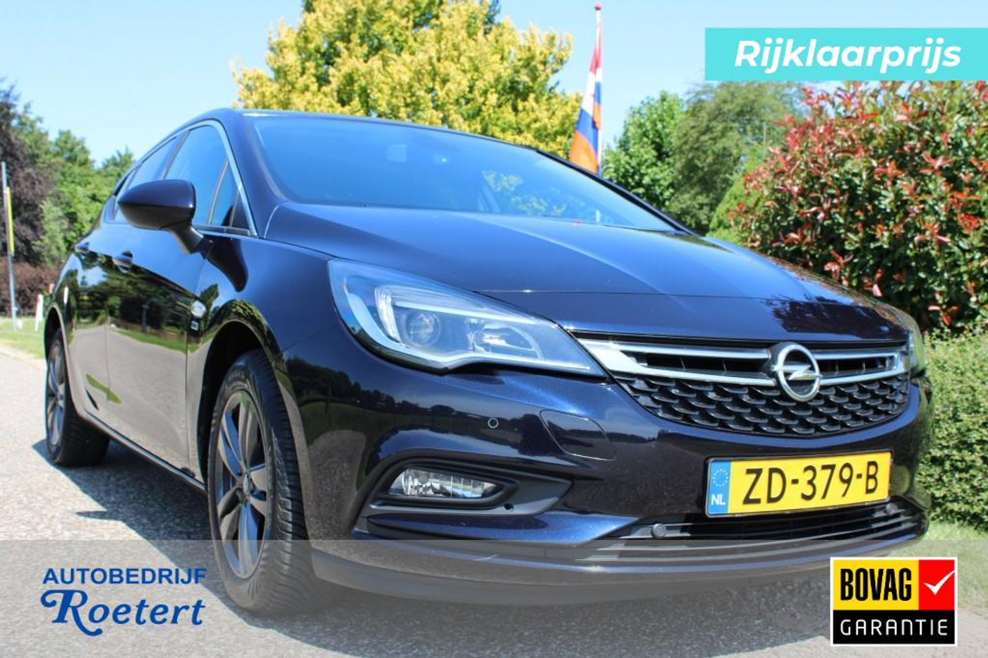 Opel Astra 1.0T 105pk 120 Edition ECC/cruise/carplay+android/PDC/DAB 5-deurs 2019 - voorkant
