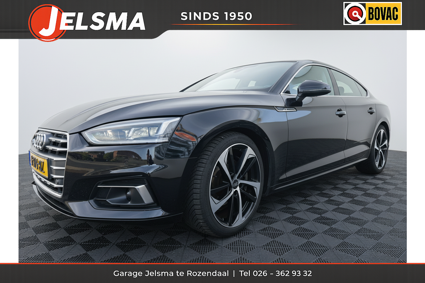 Audi A5 Sportback 40 TFSi 190pk Aut. Design, 2019 - voorkant