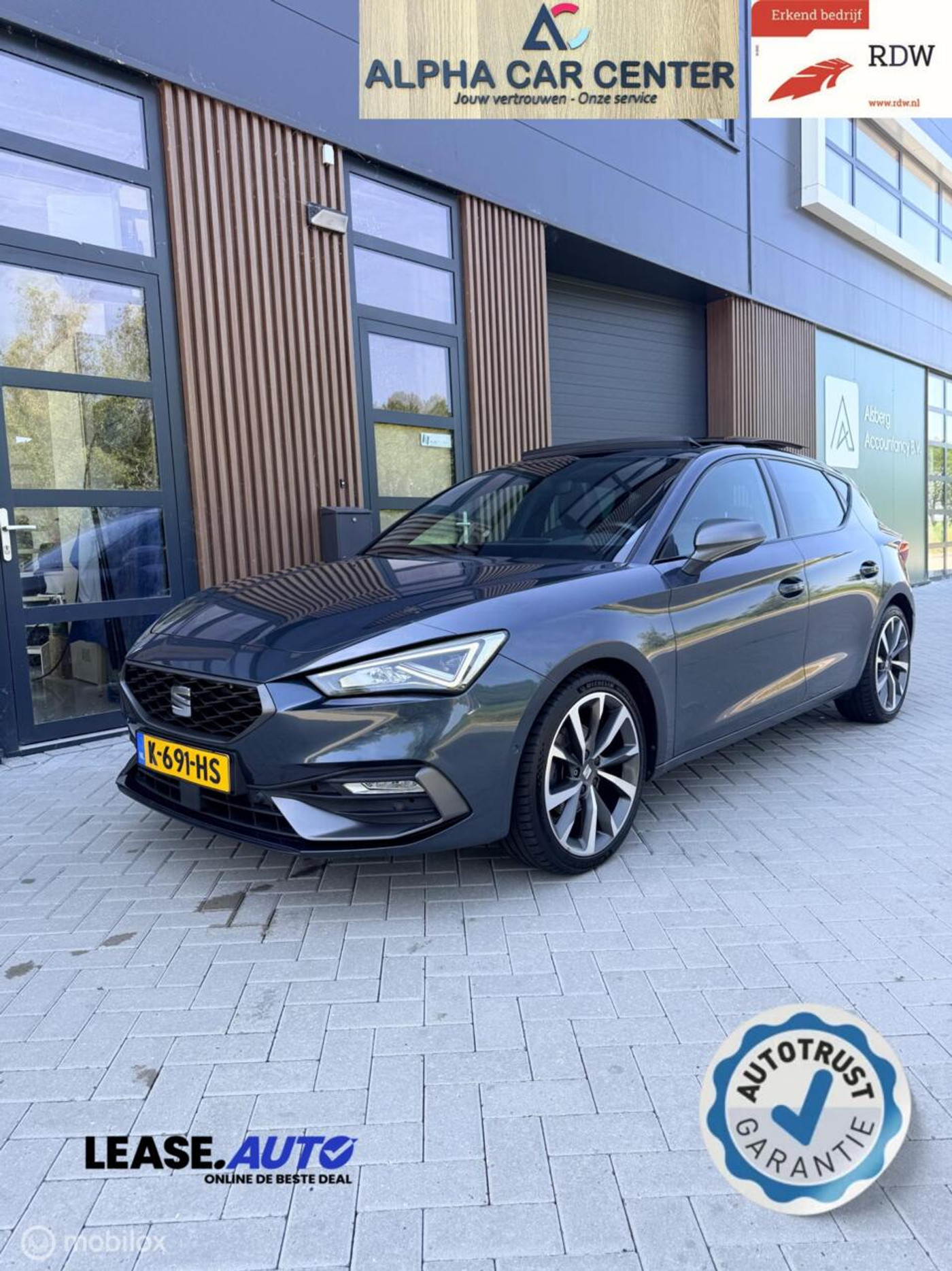 Seat Leon 1.0 TSI FR Line PANO/SFEER/LEER/NAP/GARANTIE 2021 - voorkant