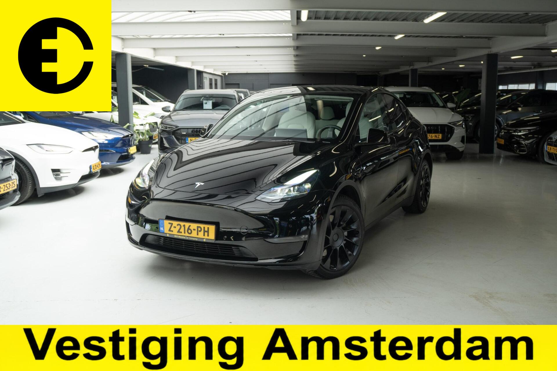 Tesla Model Y Long Range AWD 75 kWh | Trekhaak | FSD | Incl.BTW 2021 - voorkant