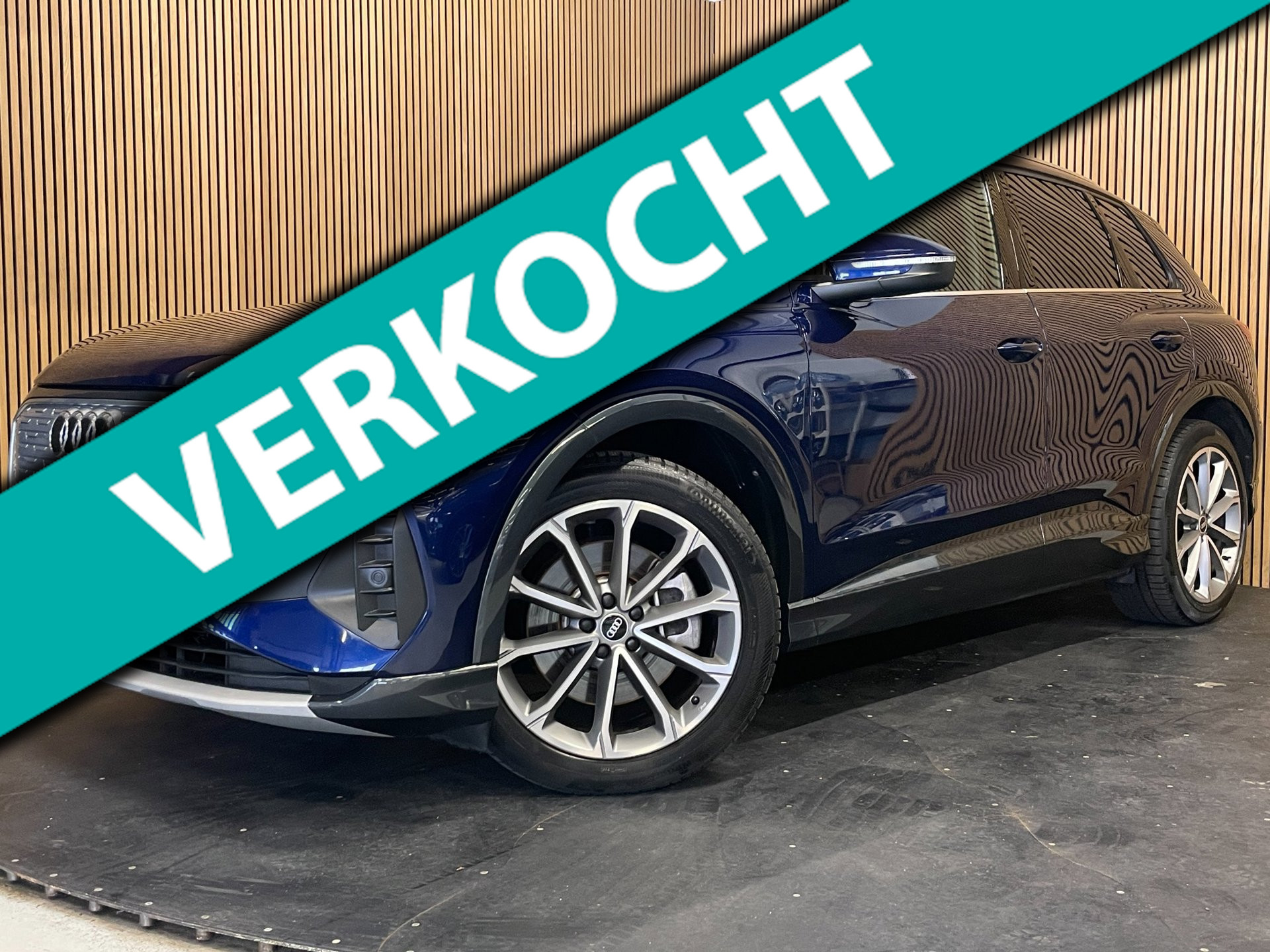 Audi Q4 40 E-tron 40 Launch Edition Advanced Plus 77 kWh|91%SOH|VOLLEDER|PANO|ACC|CARPLAY|CAMERA|CLIMATE+CRUISE CONTROL|NAP|NL|IN.BTW 2021 - voorkant