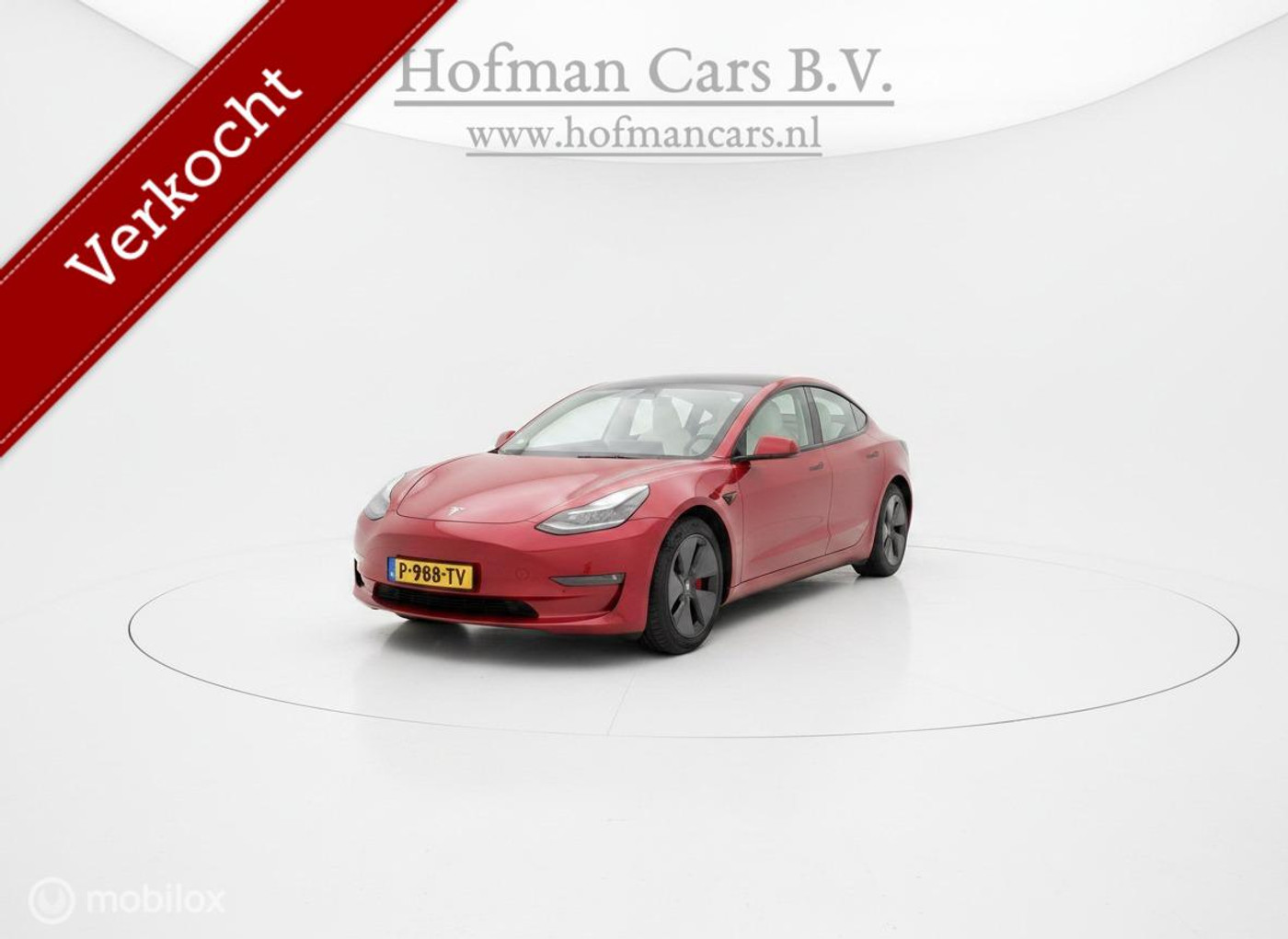 Tesla Model 3 Long Range AWD Facelift 75 kWh | SOH94% | Ryzen | HW3 | Trekhaak | Red Multi-Coat | 1e Eigenaar 2022 - voorkant