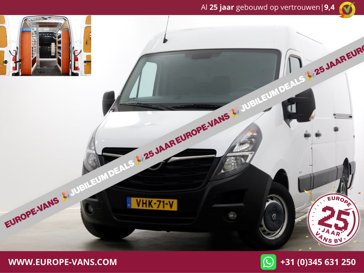 Opel Movano 2.3 Turbo L2H3 2020 - voorkant