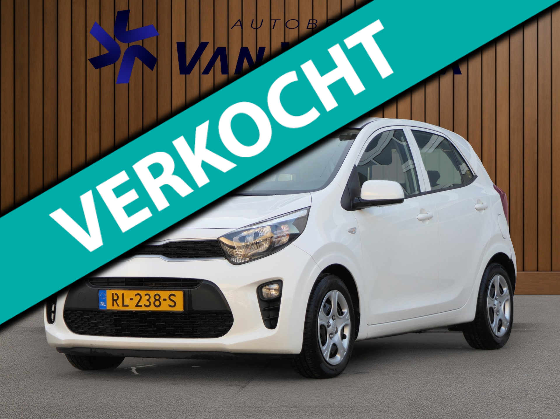Kia Picanto 1.0 CVVT EconomyPlusLine 5-Deurs | Airco | NAP | Zuinig! 2018 - voorkant