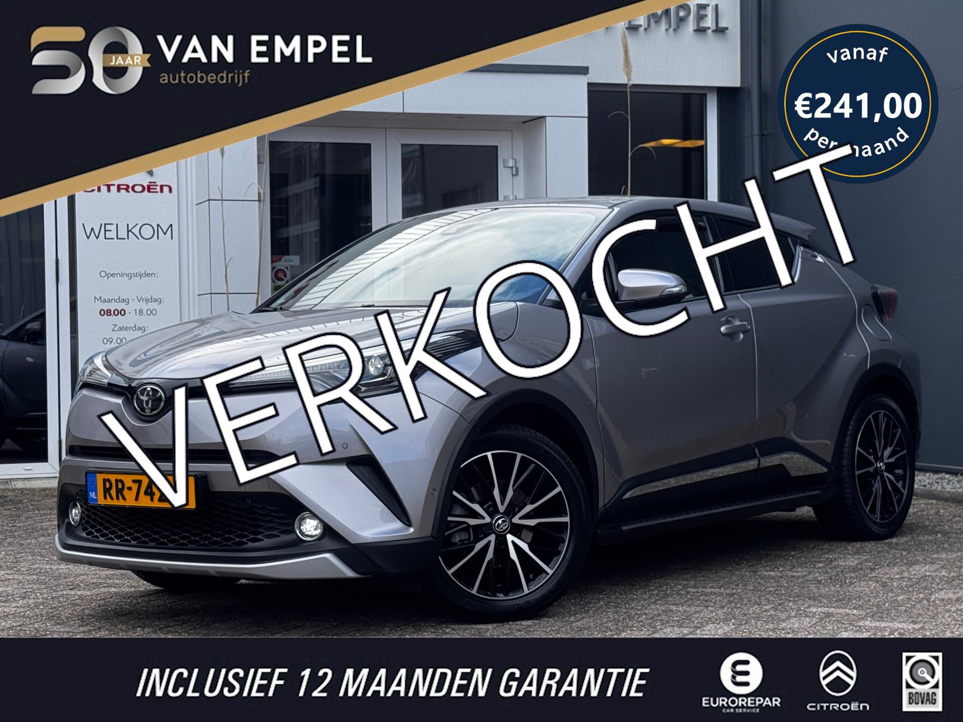 Toyota Toyota C-hr 1.2 Executive | Trekhaak | Camera | NL-Auto | Stoelverwarming | JBL | Climate Control | 2018 - voorkant