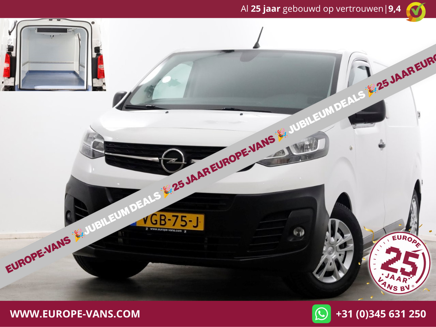 Opel Vivaro 1.5 CDTI 120pk L2H1 Edition Koelwagen 12V + 230V Nachtstekker  05-2020 2020 - voorkant