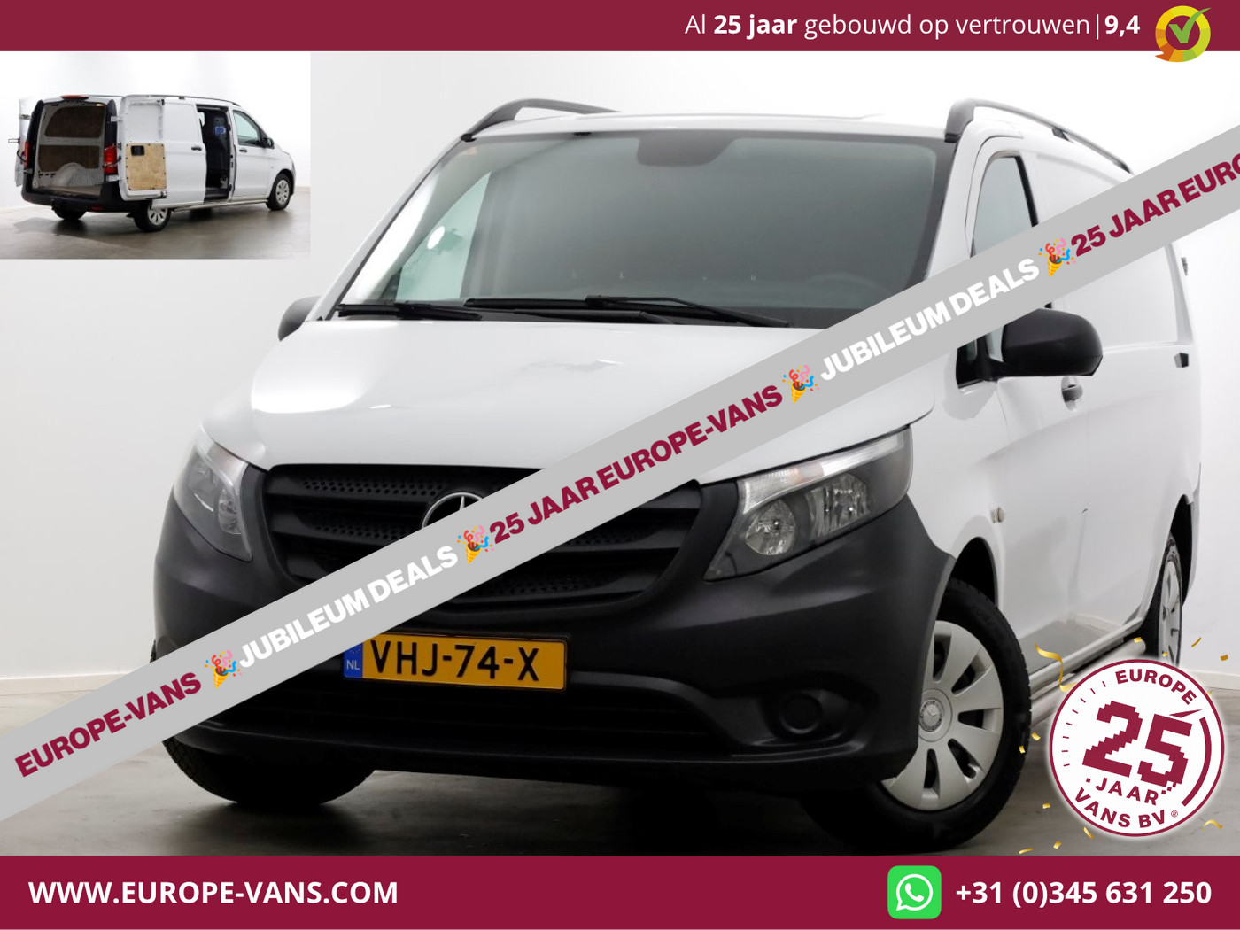 Mercedes-Benz Vito 116 CDI 163pk E6 RWD XL Extra Lang Airco 08-2018 2018 - voorkant