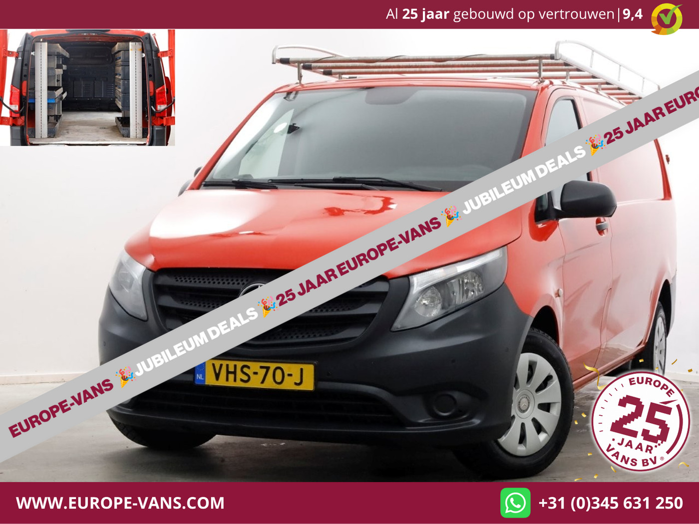 Mercedes-Benz Vito 114 CDI 136pk XL Extra Lang Navi/Camera/Inrichting 01-2021 2021 - voorkant