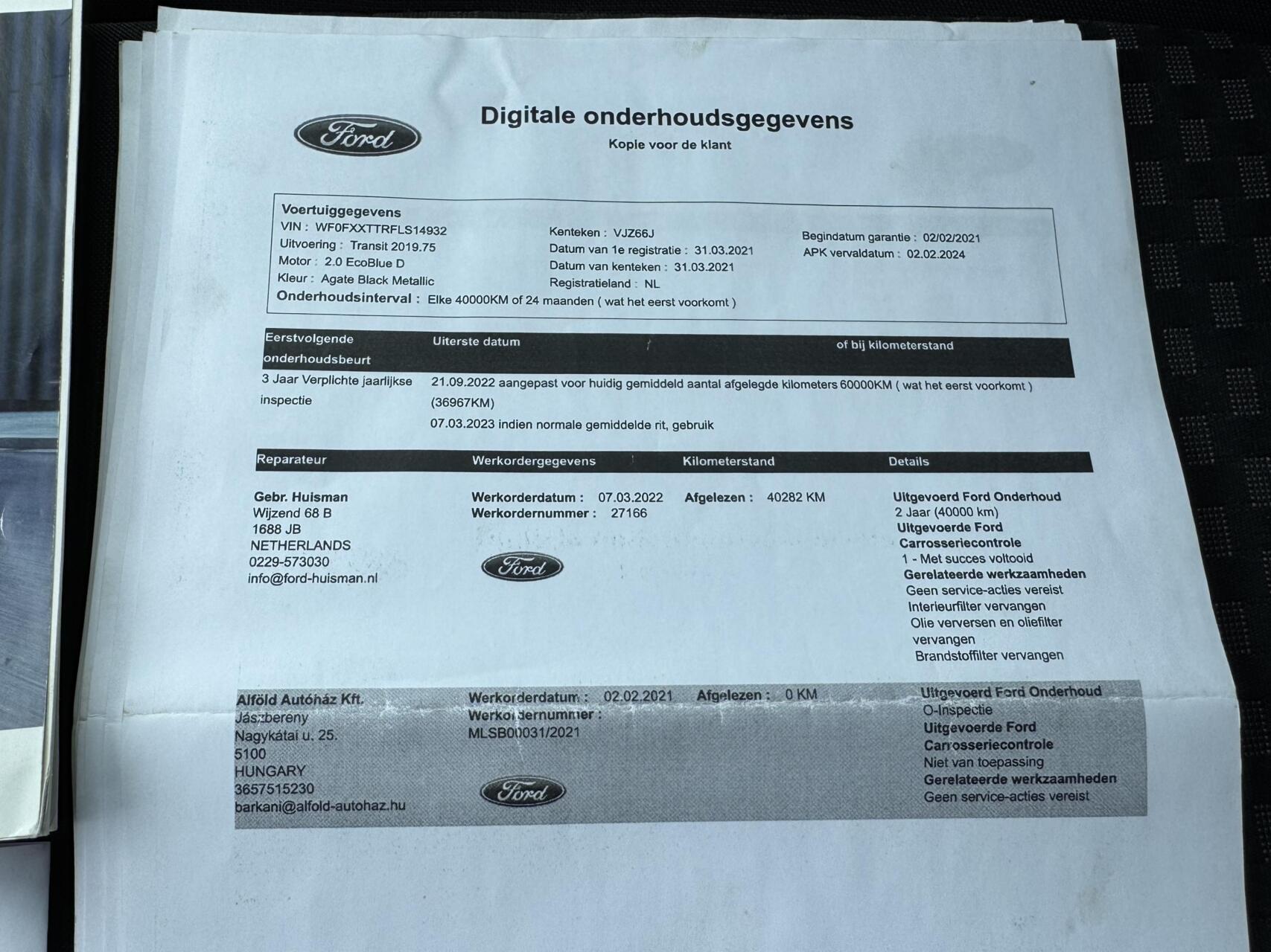 Foto van Ford Transit
