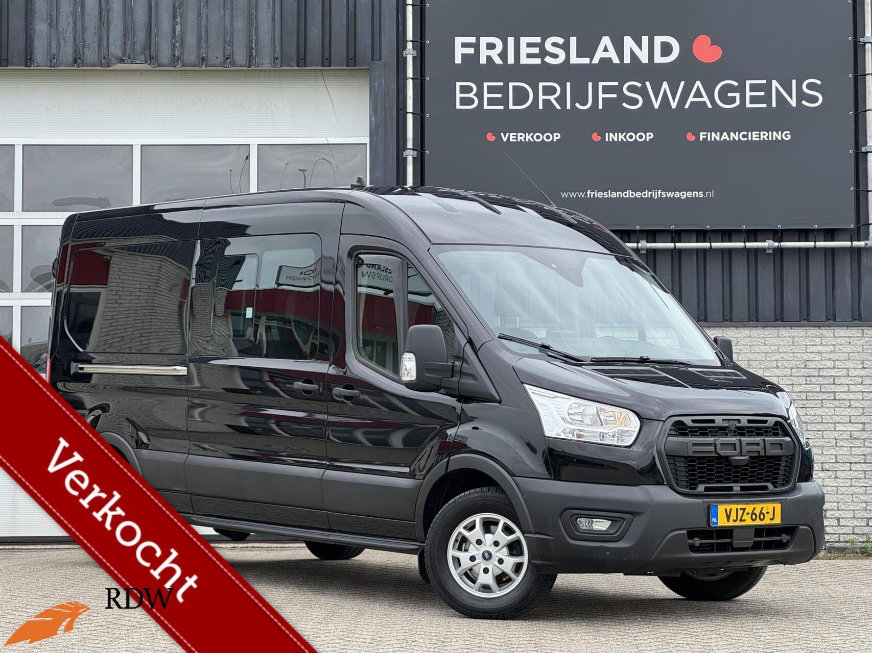 Ford Transit 350 2.0 TDCI 185pk L3H2 DC Trend RWD 3500KG Dubbele Cabine 2021 - voorkant