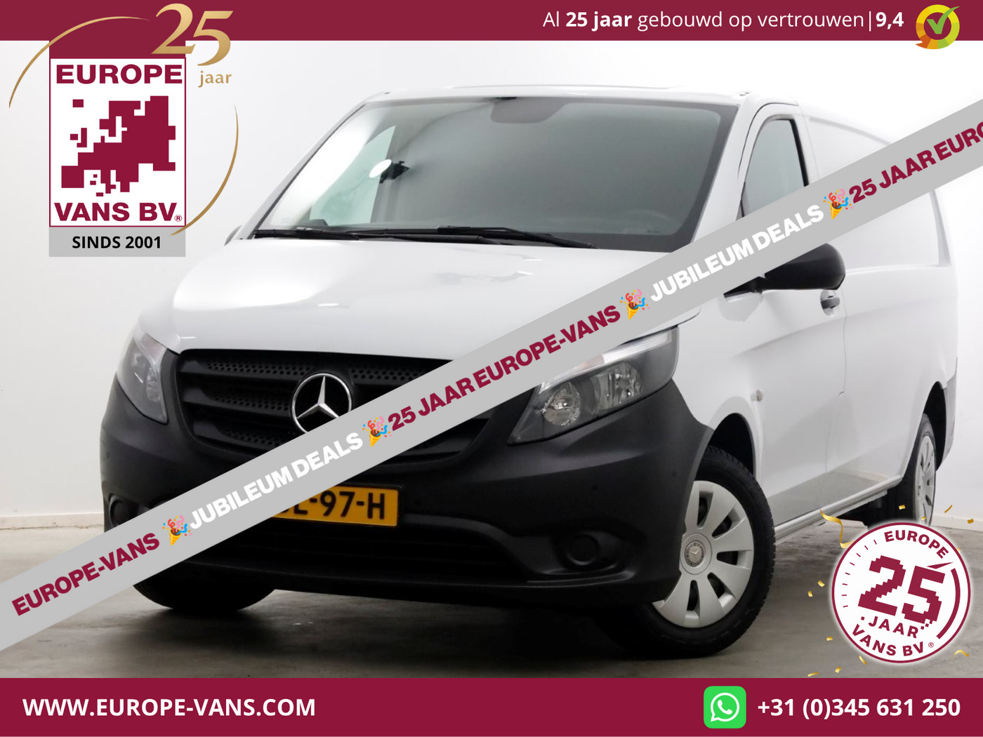 Mercedes-Benz Vito 110 CDI 110pk RWD XL Extra Lang Airco/Navi/Camera 12-2022 2022 - voorkant