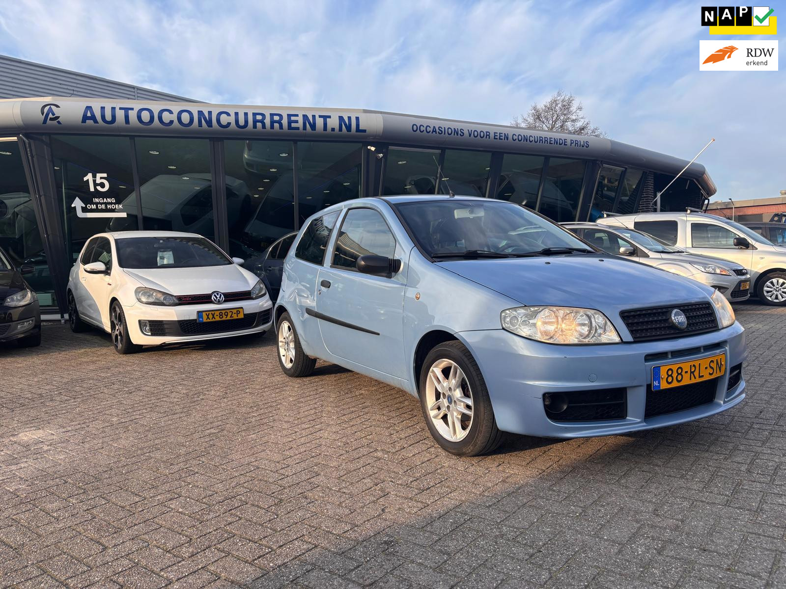 Fiat Fiat Punto 1.2 Navigator, Airco, Inruil mogelijk. 2005 - voorkant