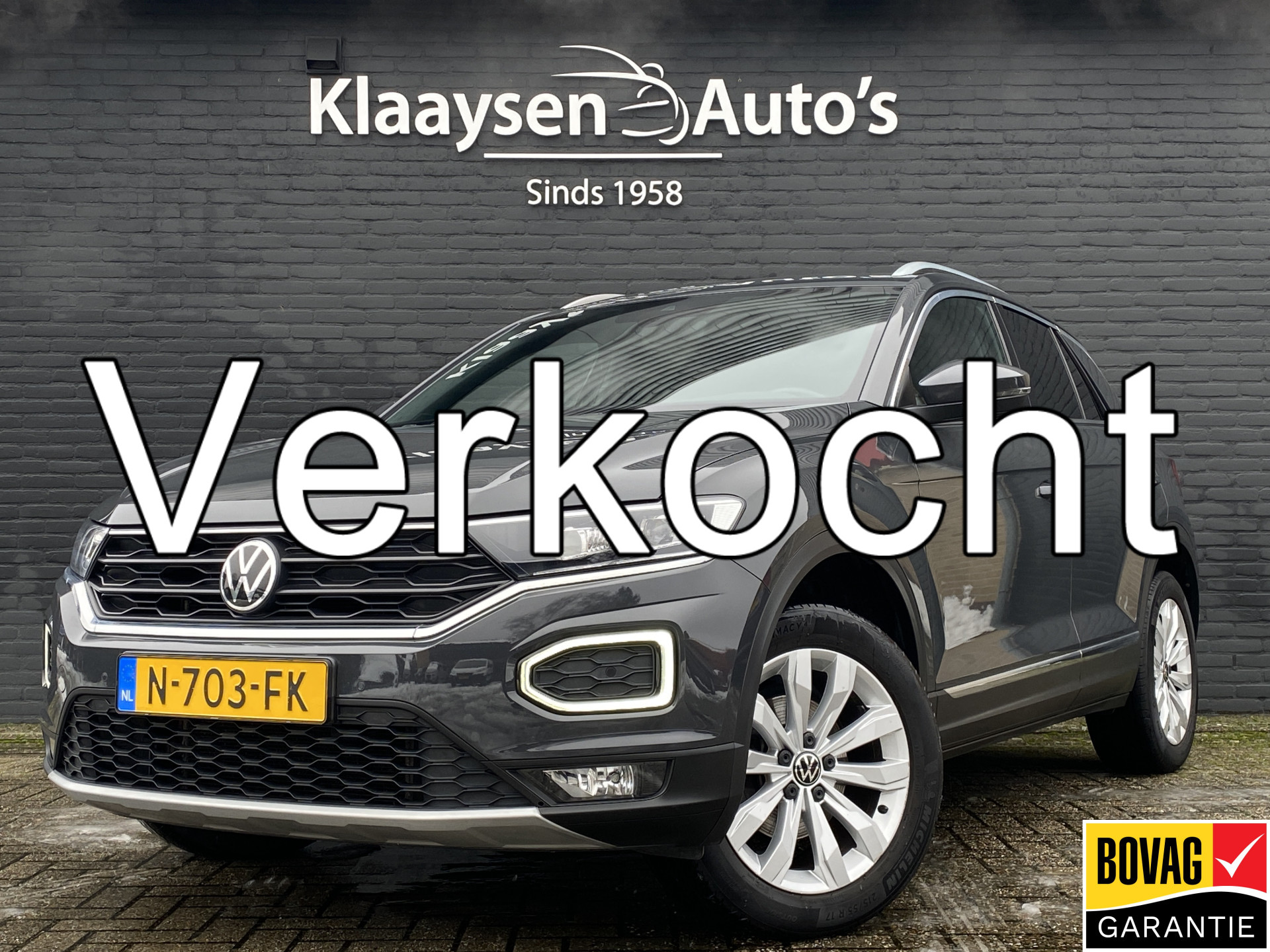 Volkswagen T-roc 1.5 TSI Sport 150 pk AUT. | 1e eigenaar | dealer onderhouden | digitale cockpit | navigatie | elektr. a. klep 2021 - voorkant