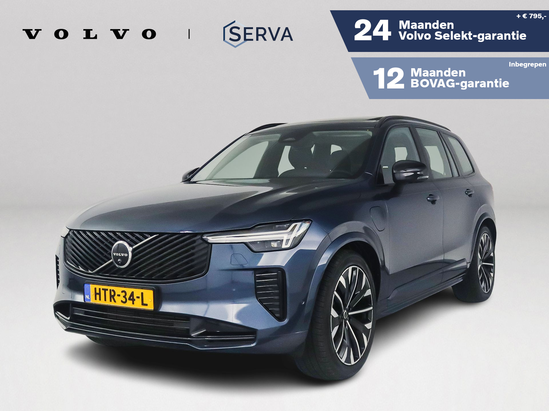 Volvo Xc90 T8 Plug-in hybrid AWD Ultra Dark | Panoramadak | 360º camera | Luchtvering | Head- Up display | Bowers & Wilkins | Stoelventilatie | Trekhaak 2025 - voorkant