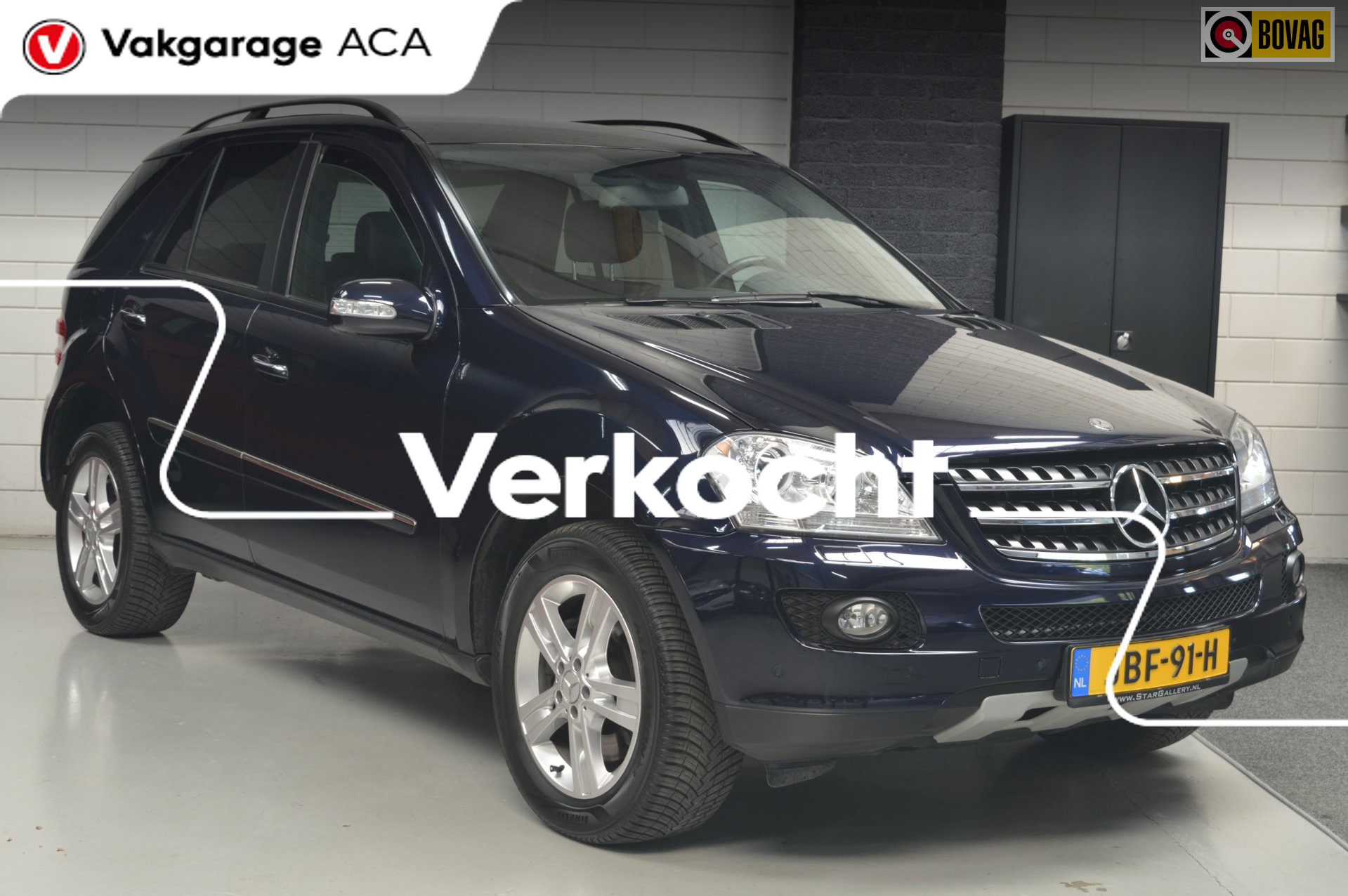 Mercedes-Benz ML 500 4Matic 500 4MATIC // 77.000 km // NIEUWSTAAT // LEDER // TREKHAAK // NAVI // CLIMA // 2007 - voorkant