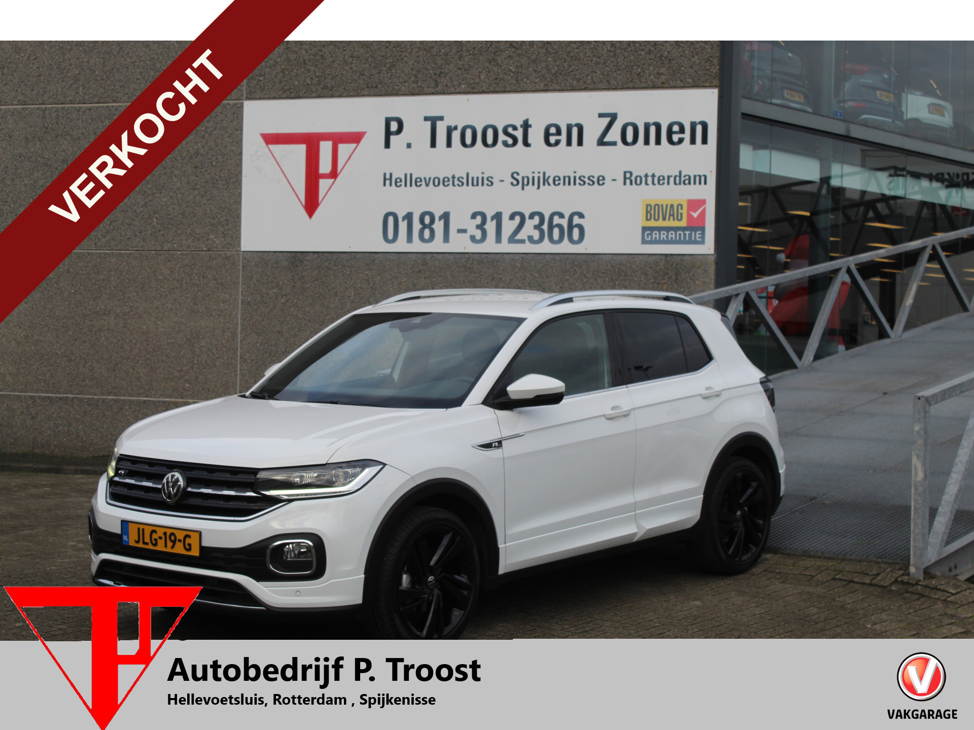 Volkswagen T-cross 1.0 TSI R-Line binnen & buiten  / Digitaal dashboard / Parkeersensoren rondom / Achteruitrijcamera / Adaptive cruise control / Climate control / Navigatie / Apple car play 2021 - voorkant