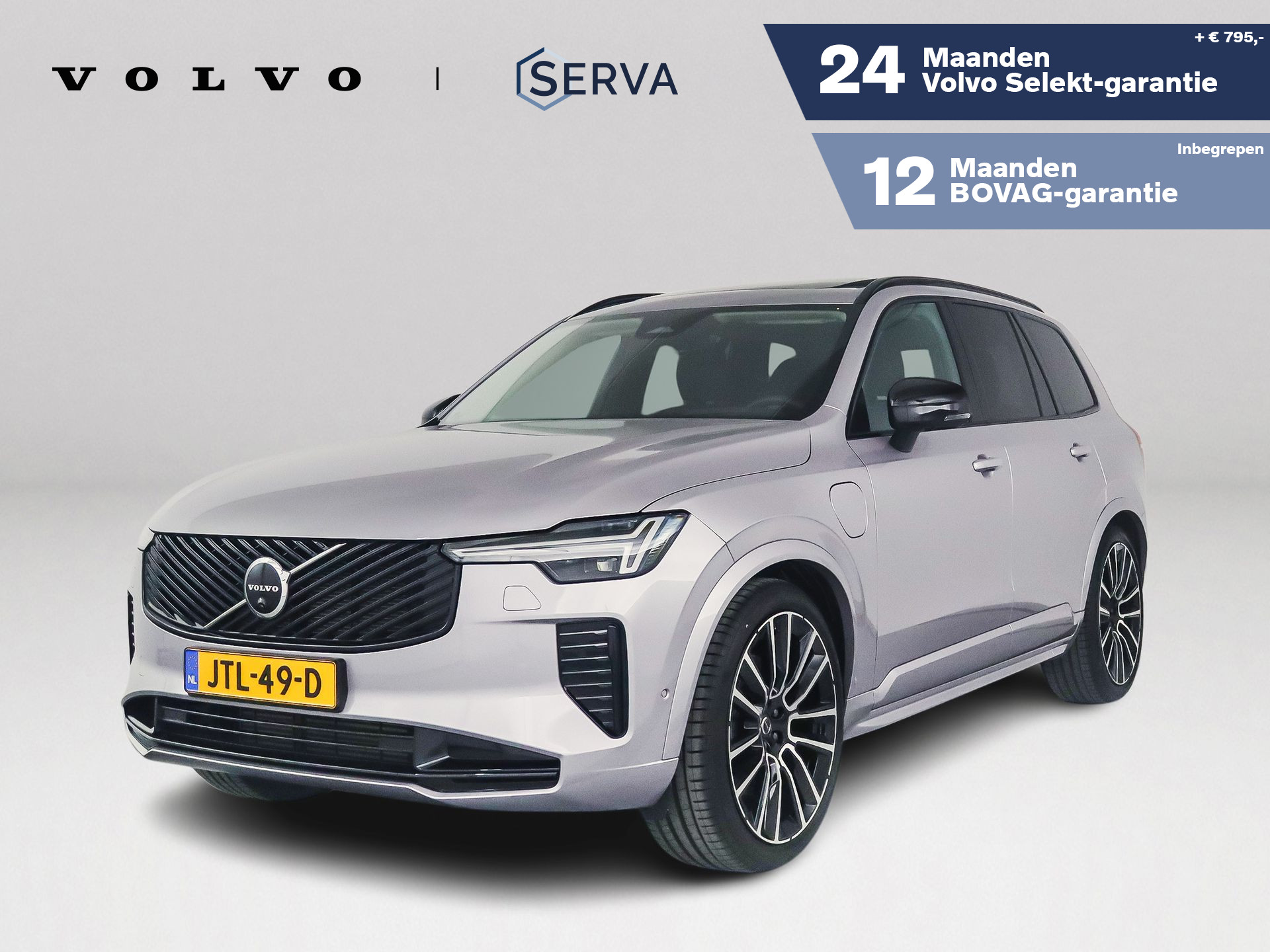 Volvo Xc90 T8 Plug-in hybrid AWD Ultra Dark | Panoramadak | 360° camera | Bowers & Wilkins | Luchtvering | Stoelventilatie | Head-up Display | Trekhaak 2026 - voorkant