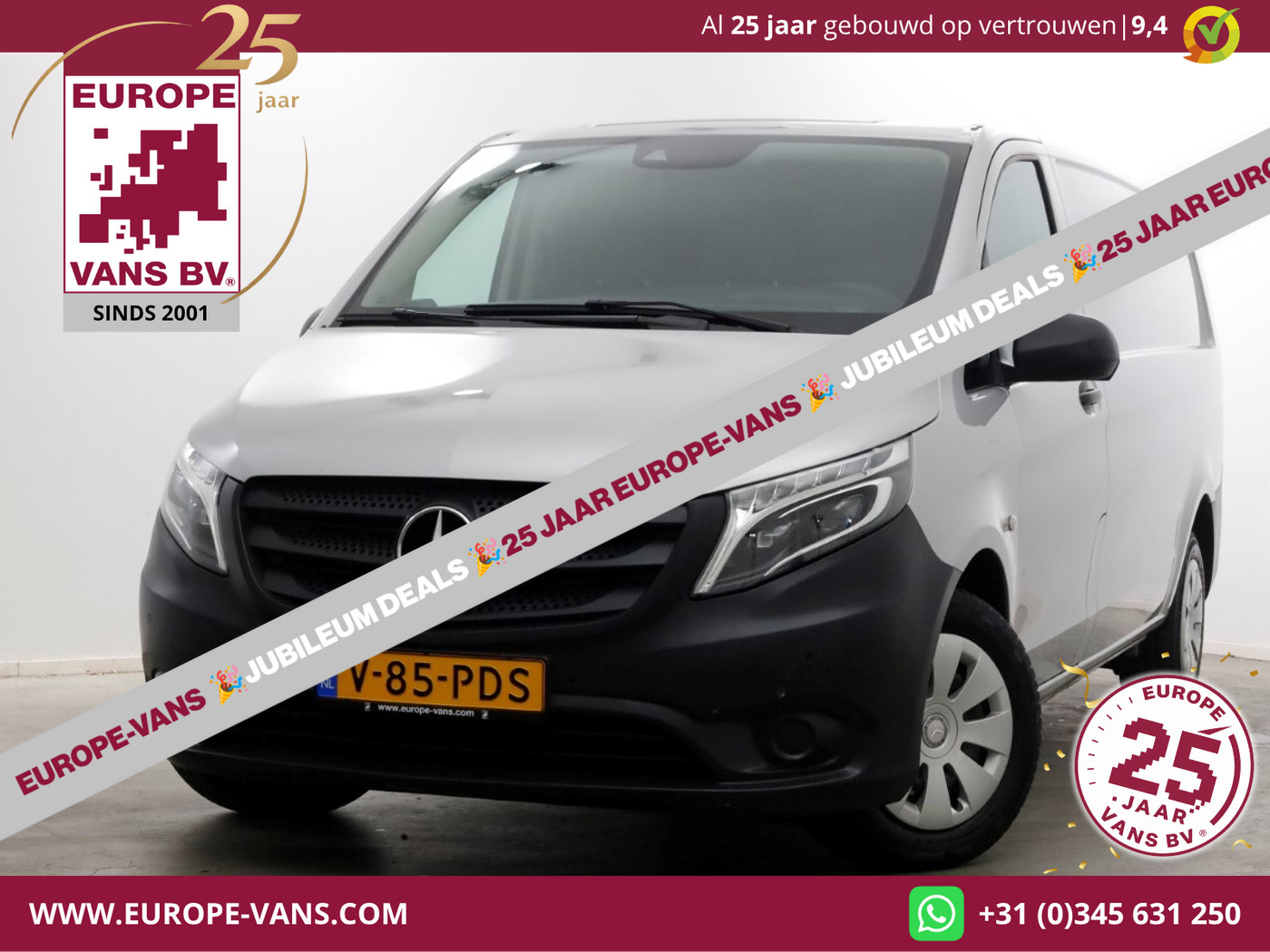 Mercedes-Benz Vito 116 CDI 163pk E6 RWD 7G Automaat XL Extra Lang LED/Navi/Camera 10-2018 2018 - voorkant