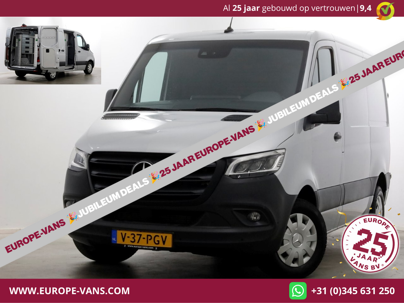 Mercedes-Benz Sprinter 314 CDI 143pk 9G Automaat L1H1 LED/ACC/Camera/Inrichting 10-2020 2020 - voorkant