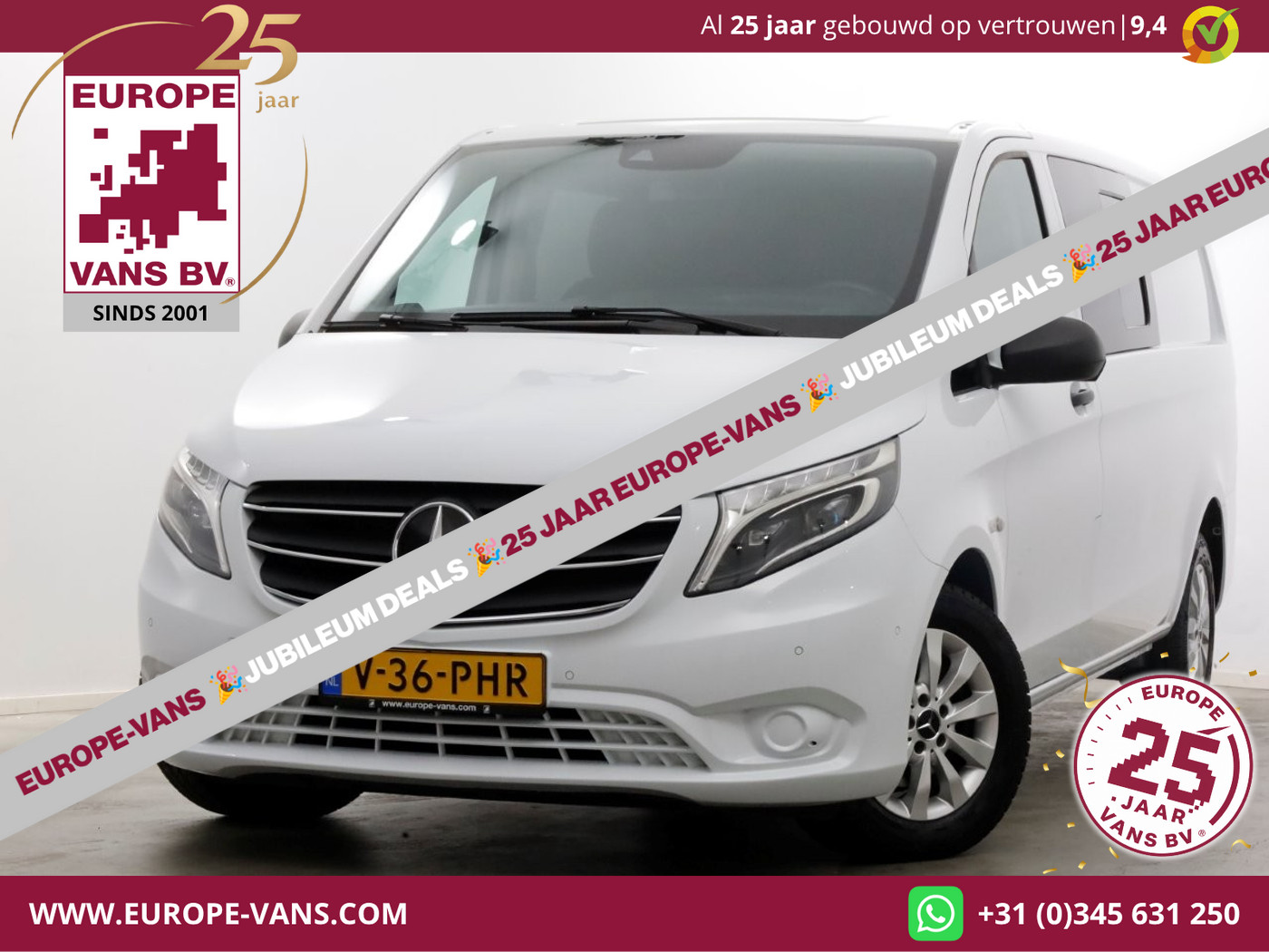 Mercedes-Benz Vito 116 CDI 163pk RWD 9G Automaat XL Extra Lang D.C. LED/Airco/Navi 07-2021 2021 - voorkant