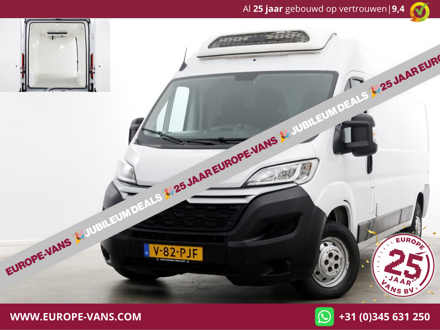 Citroen Jumper 33 2.2 BlueHDi 120 L3H2 Koelwagen 12V Dag + 230V Nachtkoeling 05-2022 2022 - voorkant
