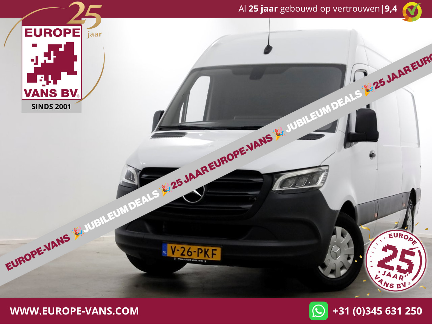 Mercedes-Benz Sprinter 317 CDI 170pk RWD L2H2 LED/Airco/Camera 08-2021 2021 - voorkant