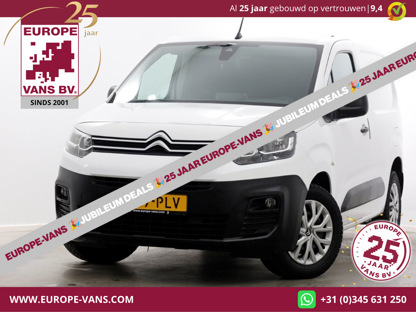 Citroen Berlingo 1.2 PureTech 130pk Benzine Automaat Airco/Navi/Camera/3Pers. 11-2020 2020 - voorkant