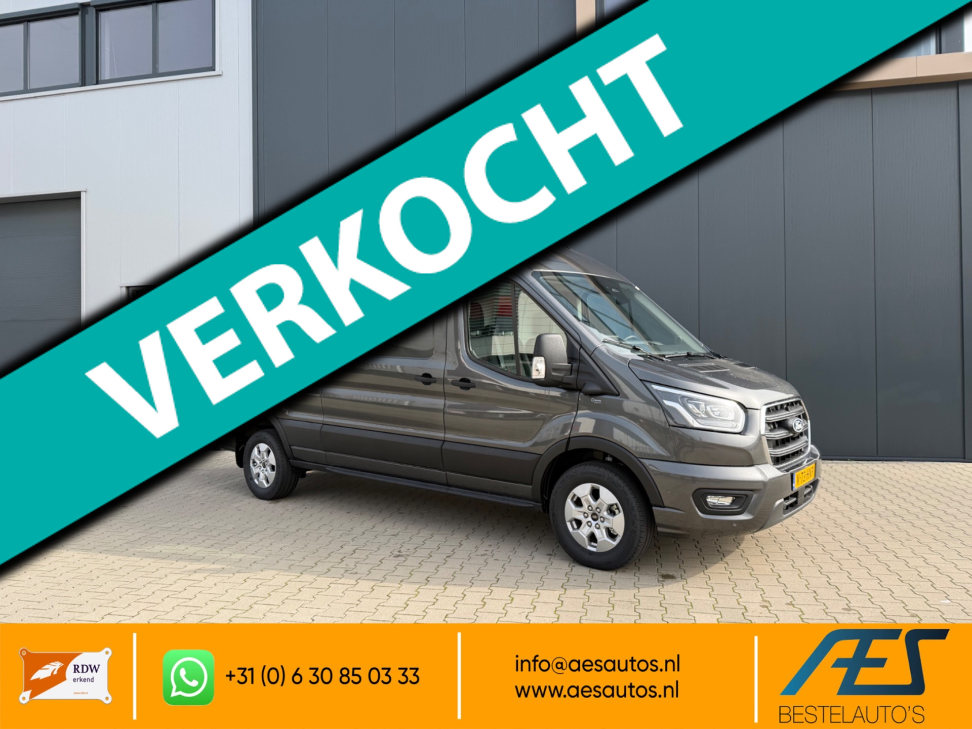 Ford Transit 350 2.0 TDCI L3H2 Limited RWD 2024 - voorkant
