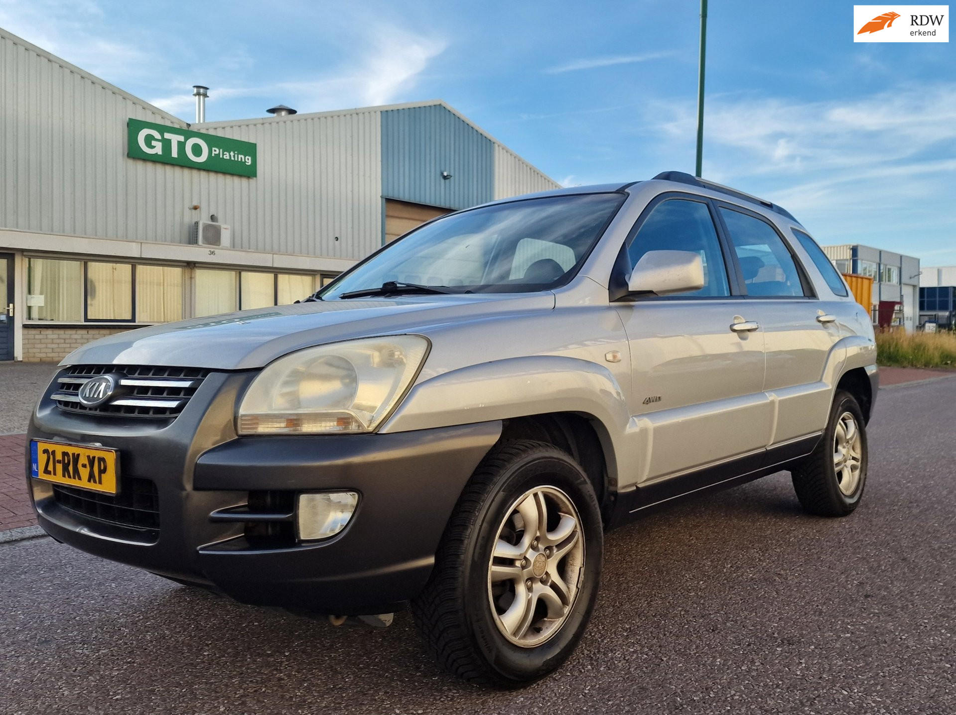 Kia Sportage 2.0 CVVT Adventure 4WD AIRCO CRUISE TREKHAAK 2005 - voorkant