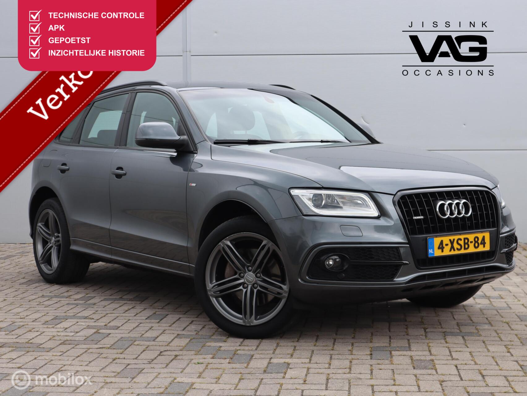 Audi Q5 3.0 TDI quattro Sport LED Leer Trekhaak Uniek 1e eigenaar! 2014 - voorkant