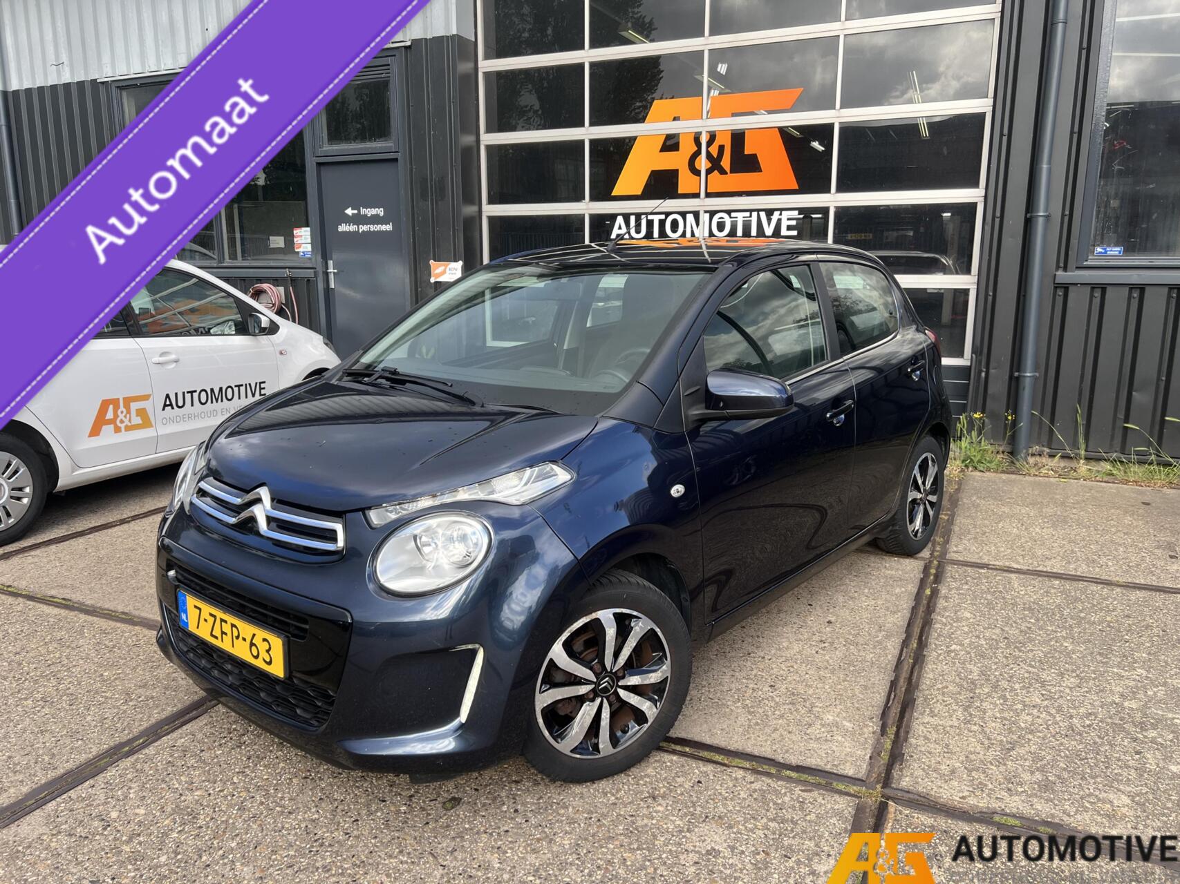 Citroen Citroen C1 1.0 VTi 2015 5DRS Blauw | Automaat | Airco | 2015 - voorkant