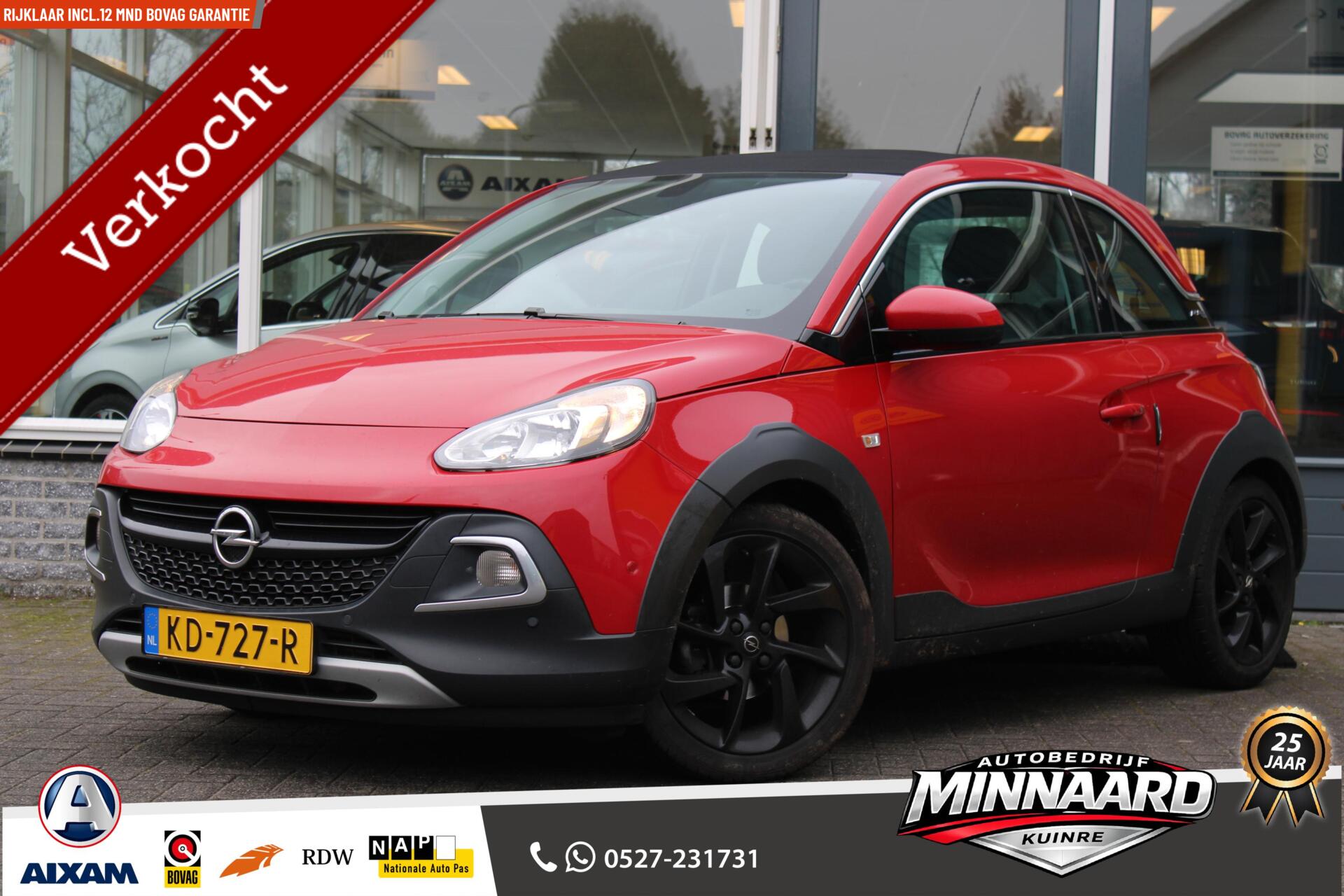 Opel Adam 1.0 Turbo Rocks Favourite|Open dak|PDC|Carplay|Climate|Dealer Onderhouden| 2016 - voorkant