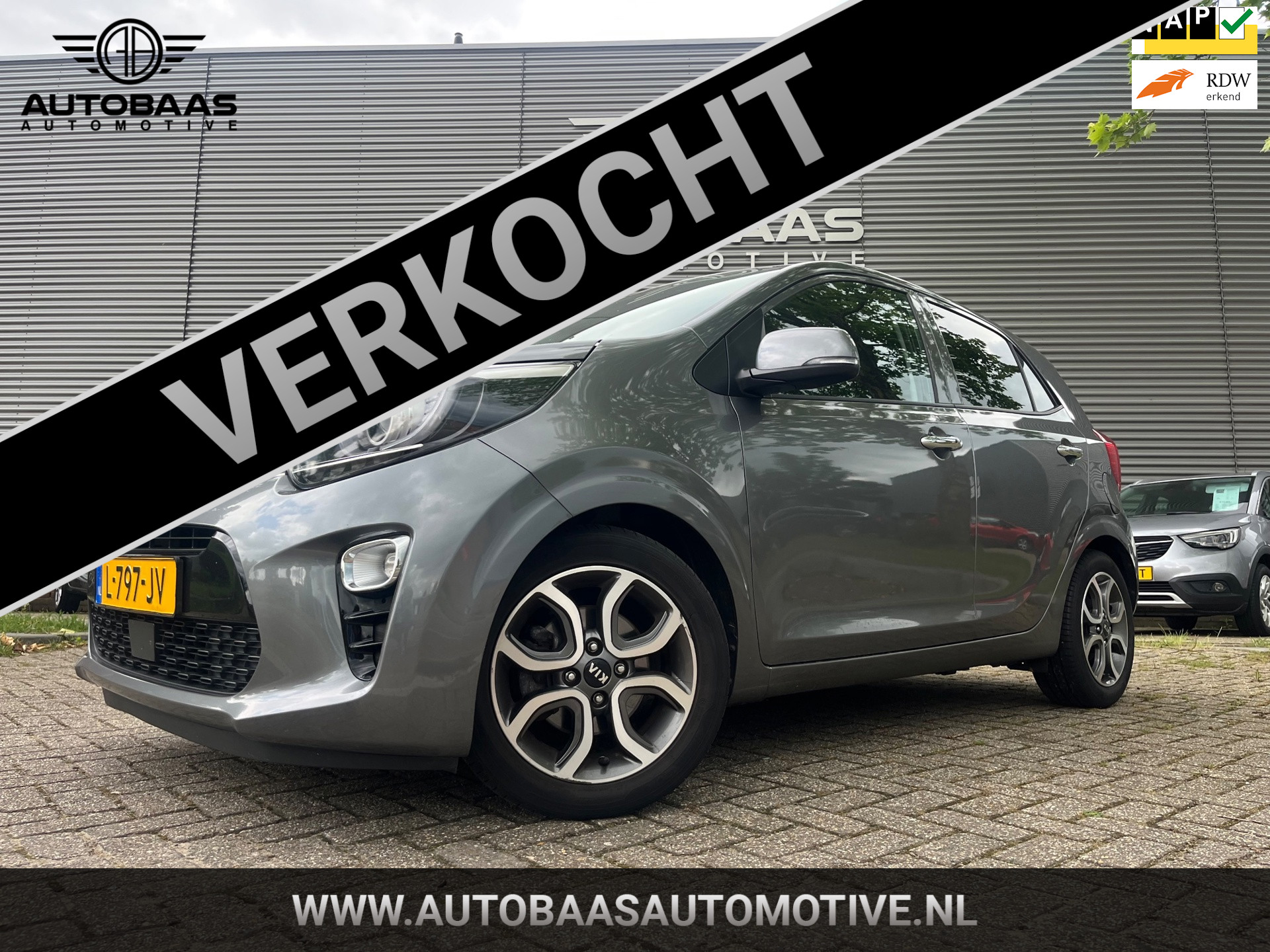 Kia Picanto 1.0 DPi DynamicPlusLine NL-AUTO+1EIG+NAP+NAVI+CLIMA+CAMERA+CRUISECONTROL+LICHTMETALEN VELGEN+INCL BTW+ 2021 - voorkant